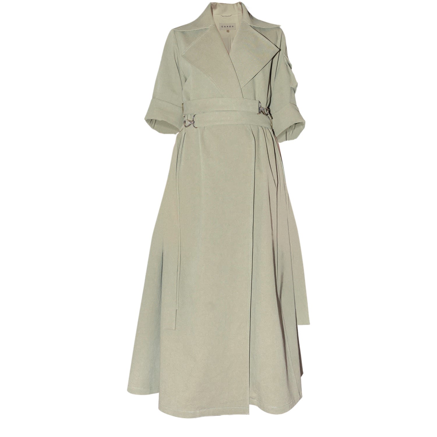 Women’s Green Trench Dress Small Daneh