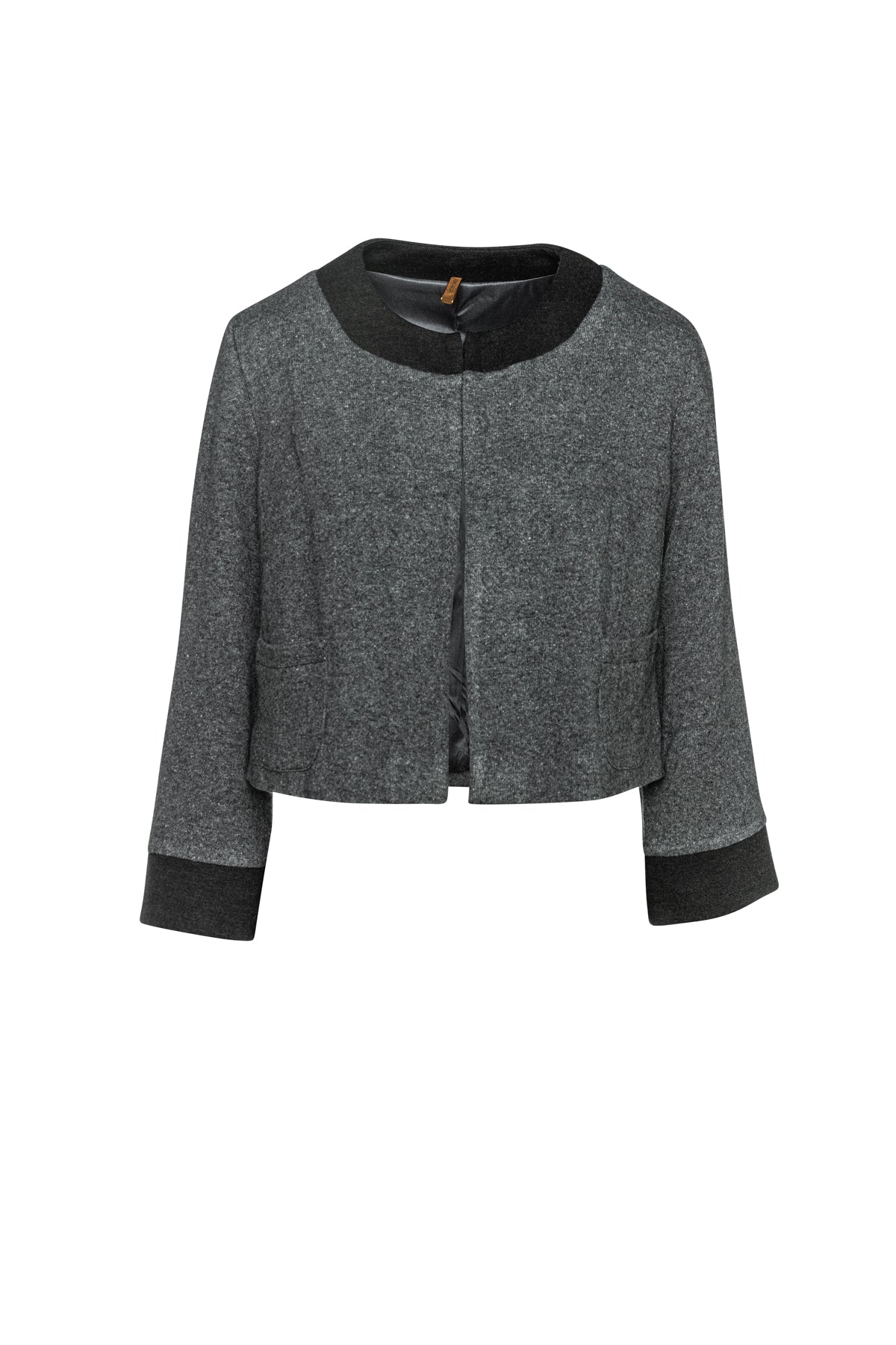 Women’s Grey Anthracite Long Sleeve Bolero Extra Small Conquista