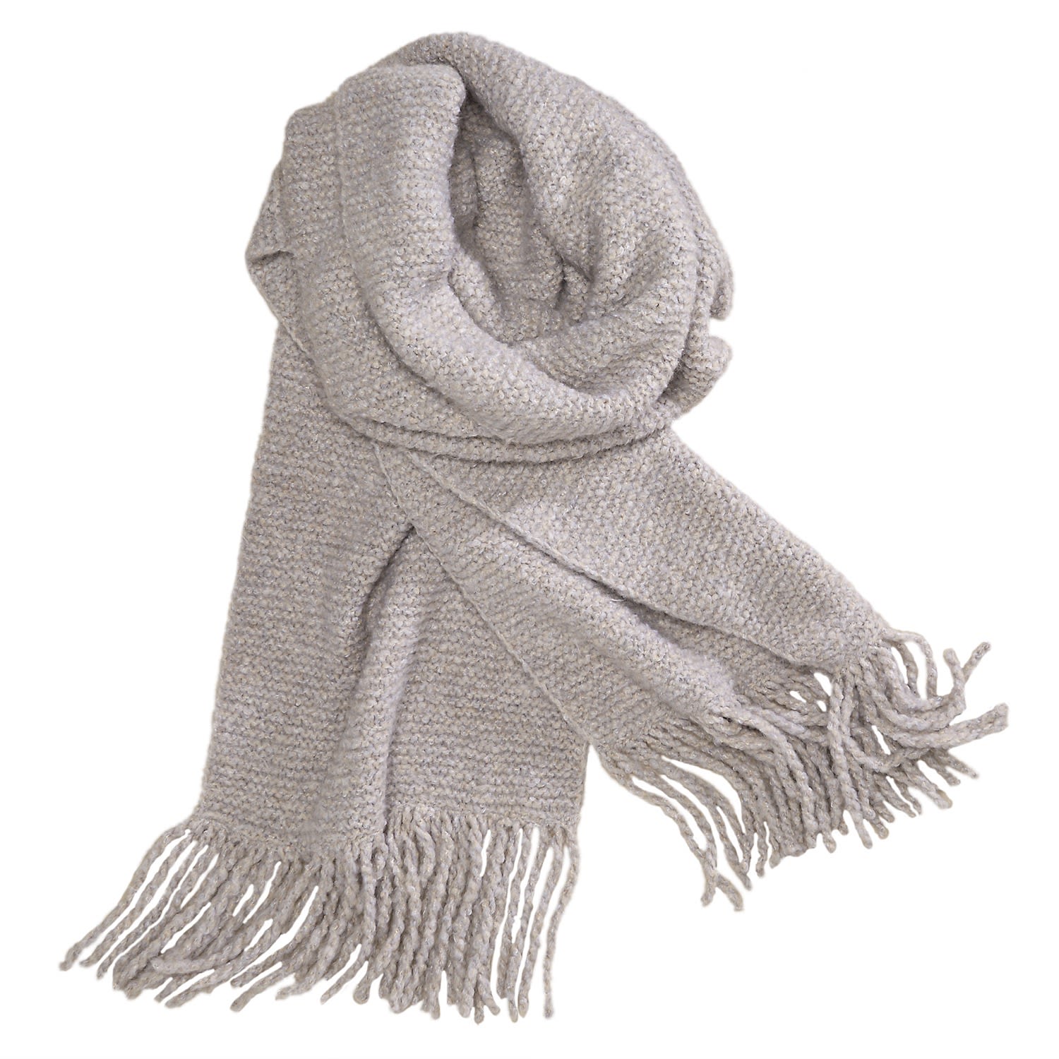 Women’s Neutrals St Moritz Igloo Hand-Knitted Cashmere Shawl In Taupe Grace Cashmere Zurich