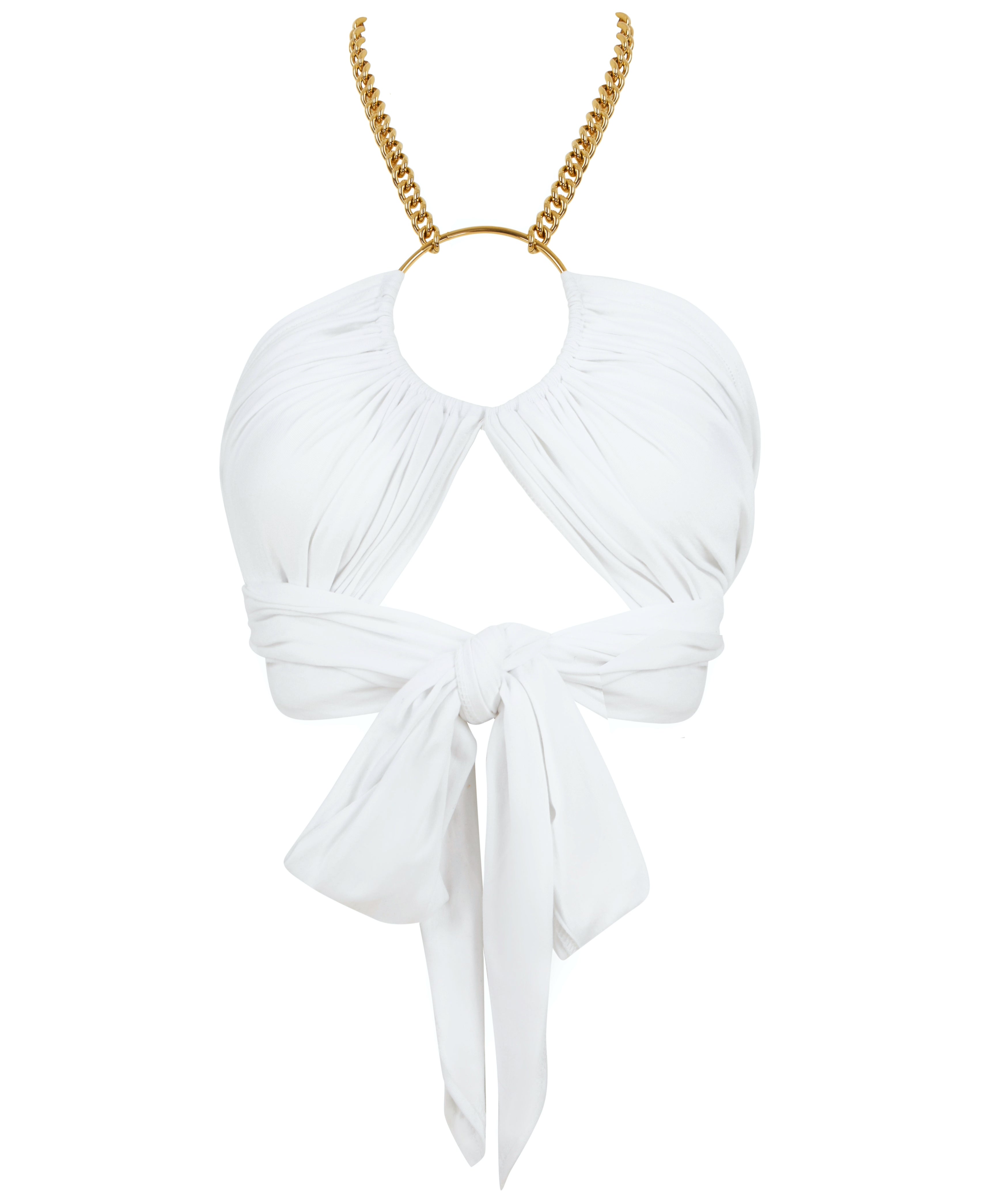 Eljae Women's White The O-ring Foulard Top In White