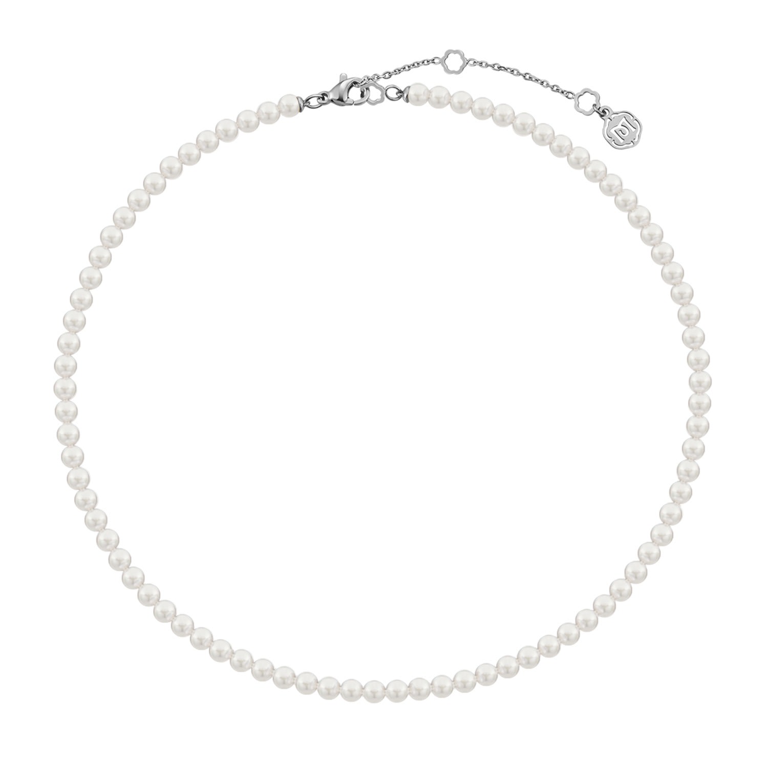 Women’s Timeless Only Me String Beaded Pearl Necklace - Silver, 4Mm Me30