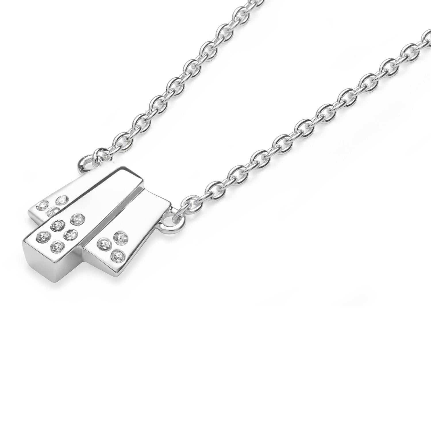 Women’s Silver Art Deco Triple Layer Pendant Lucy Quartermaine