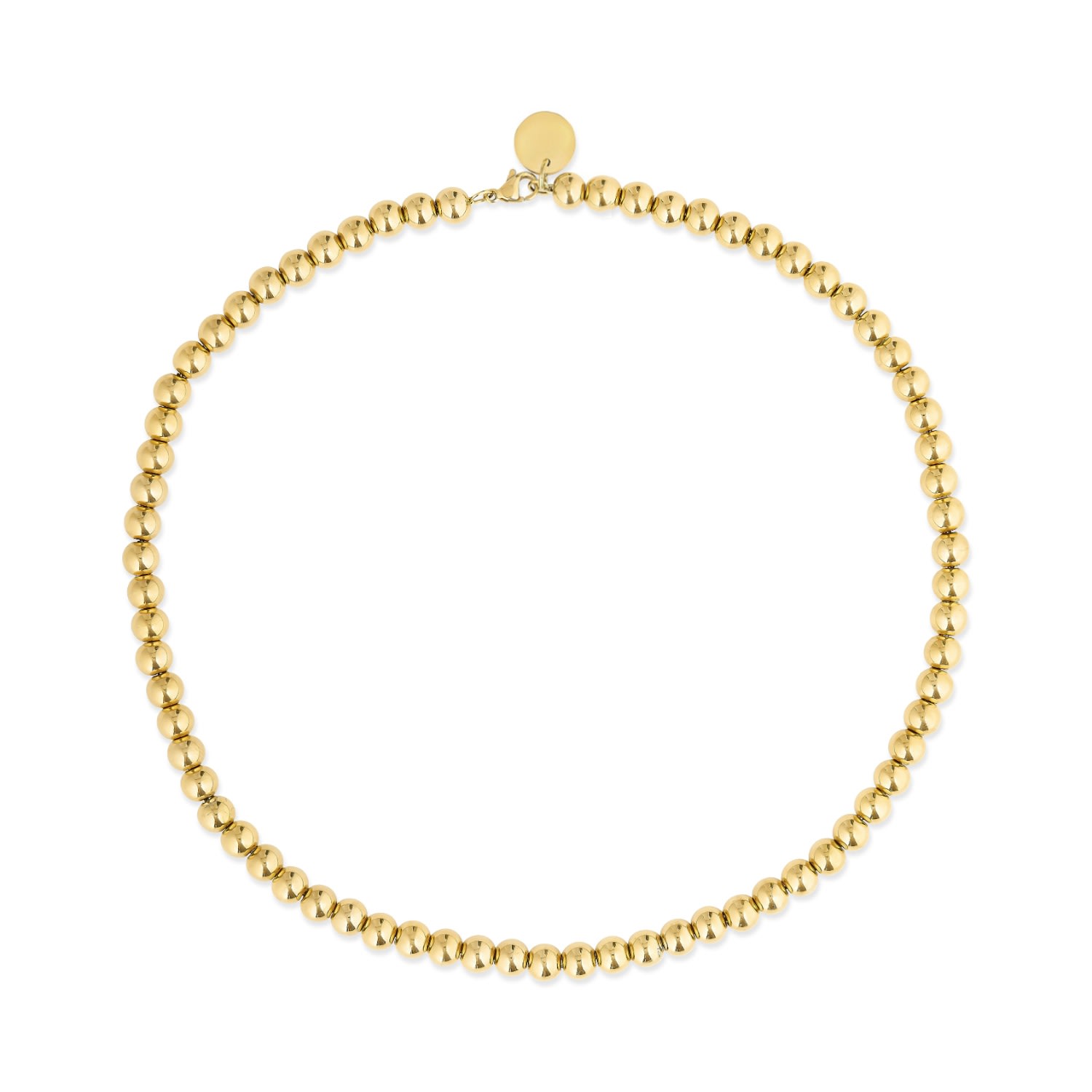 Women’s Mini Onyx Sphere Choker - Gold Eljae