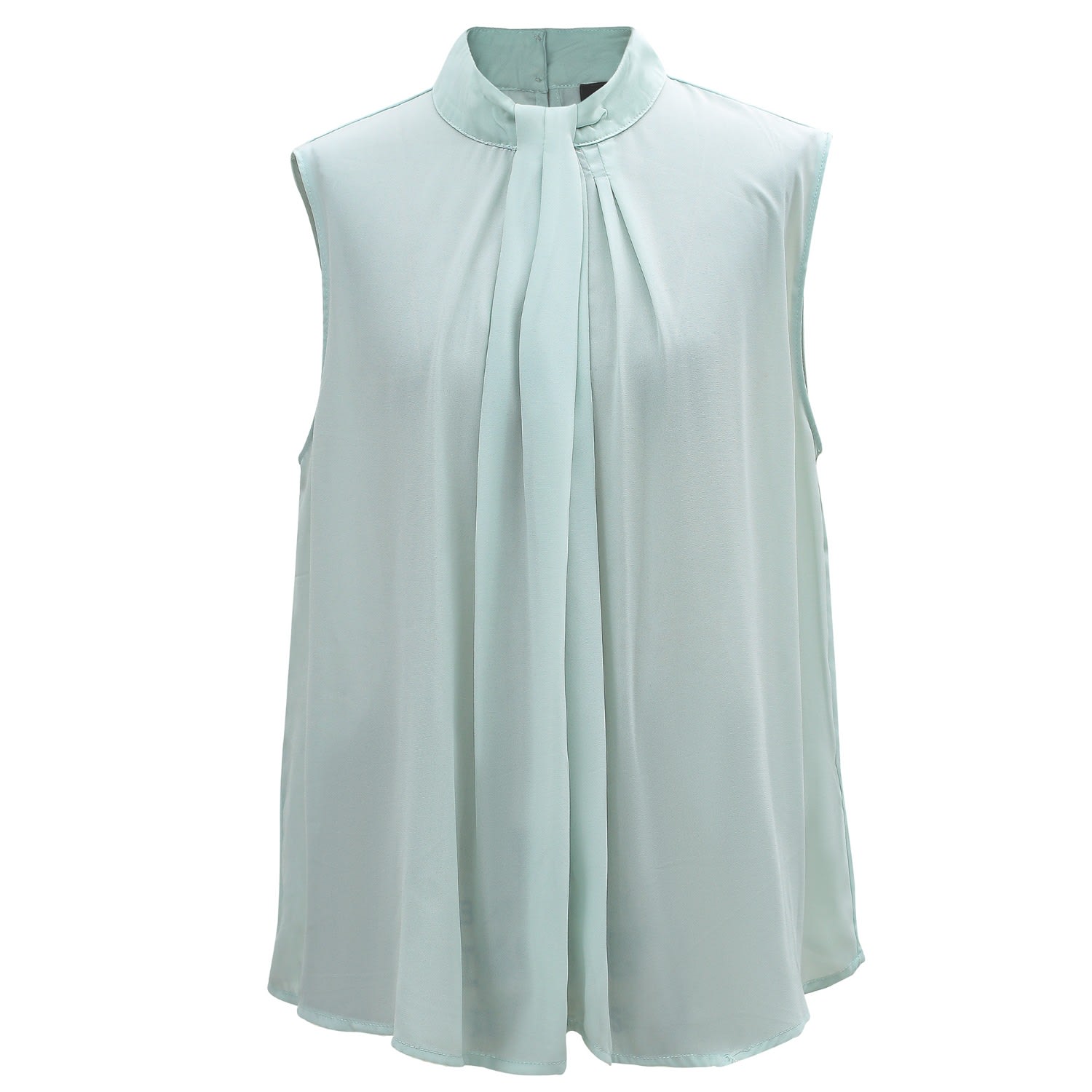 Smart And Joy Women's Neutrals Draped Sleeveless Top- Light Mint In Green