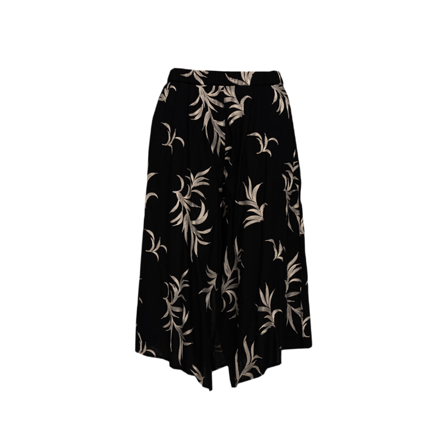 Artista Women's Black / White Nana Black Wide-legged Culottes In Black/white