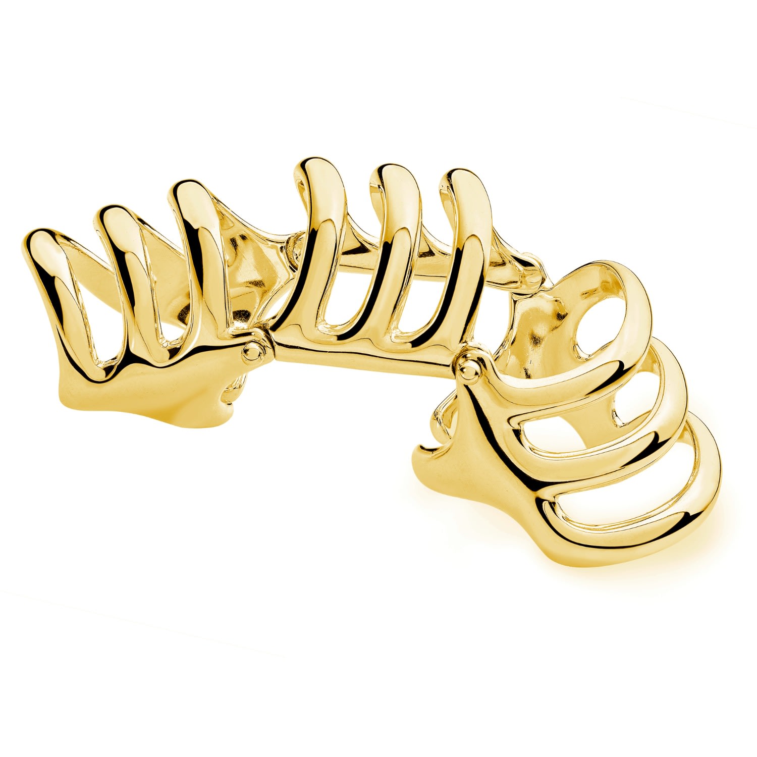 Lucy Quartermaine Women's Waterfall Armour Ring In Gold Vermeil