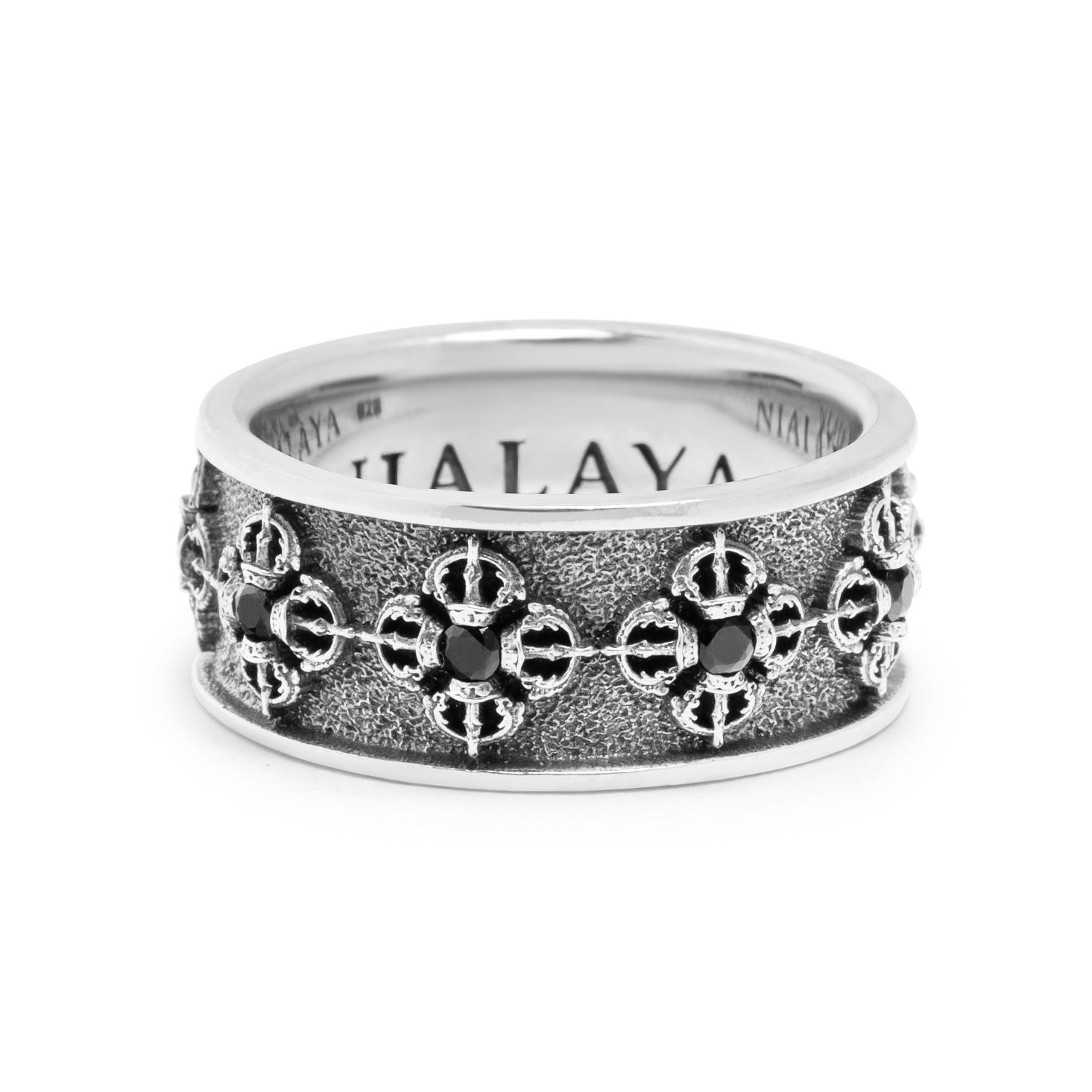 Nialaya Men's Sterling Silver Dorje Ring In Gray