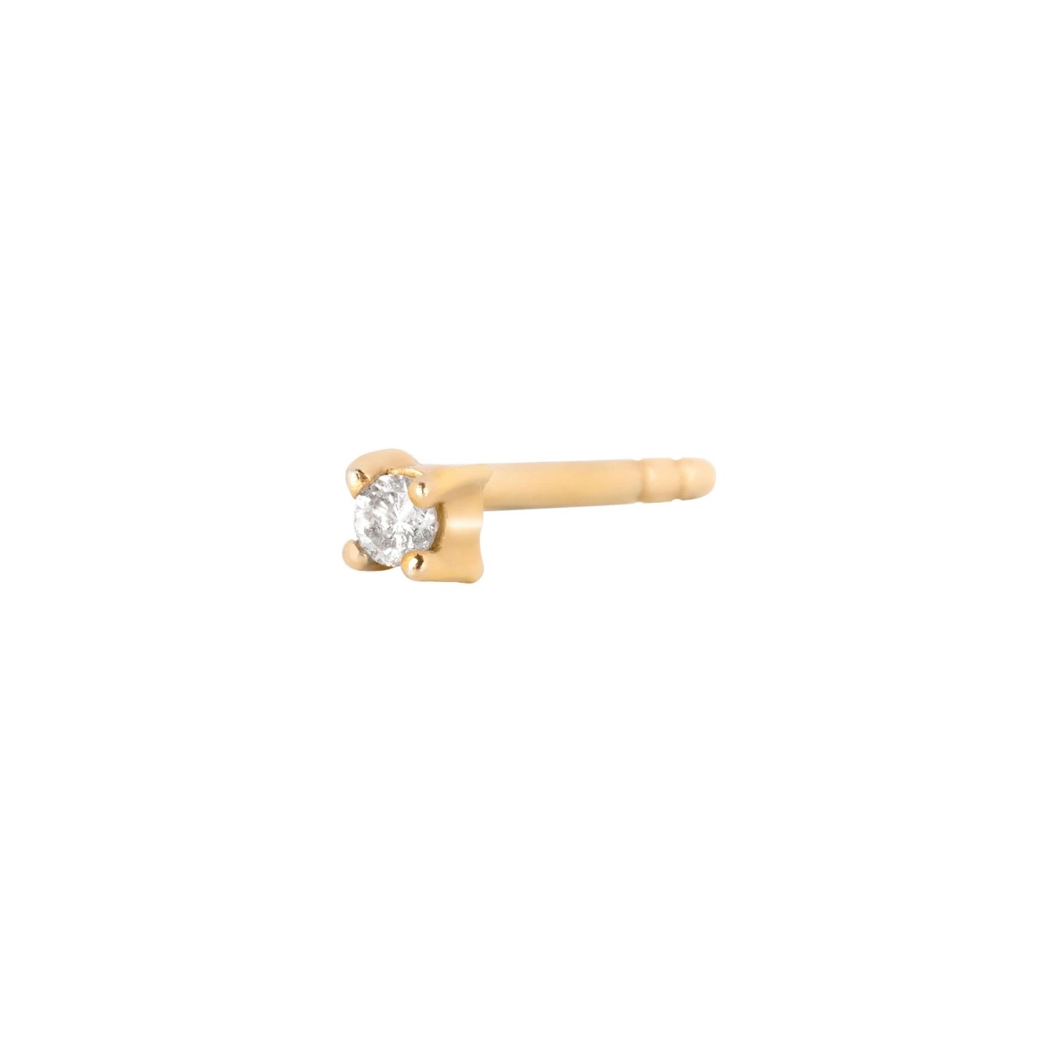 Zohreh V. Jewellery Women's Mini Diamond Stud 9k Gold In Gold