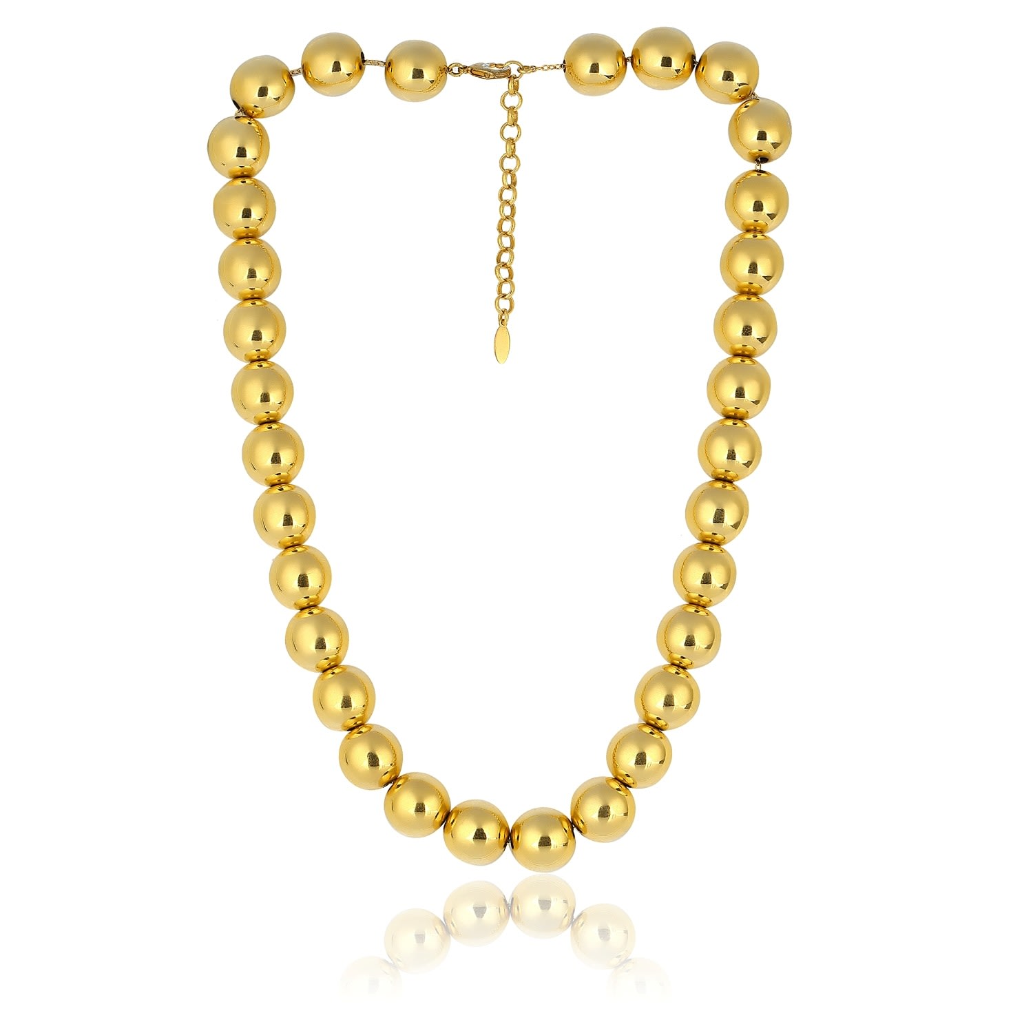 Women’s Gold Luna Ball Necklace - Small Size Balls Maison Soula