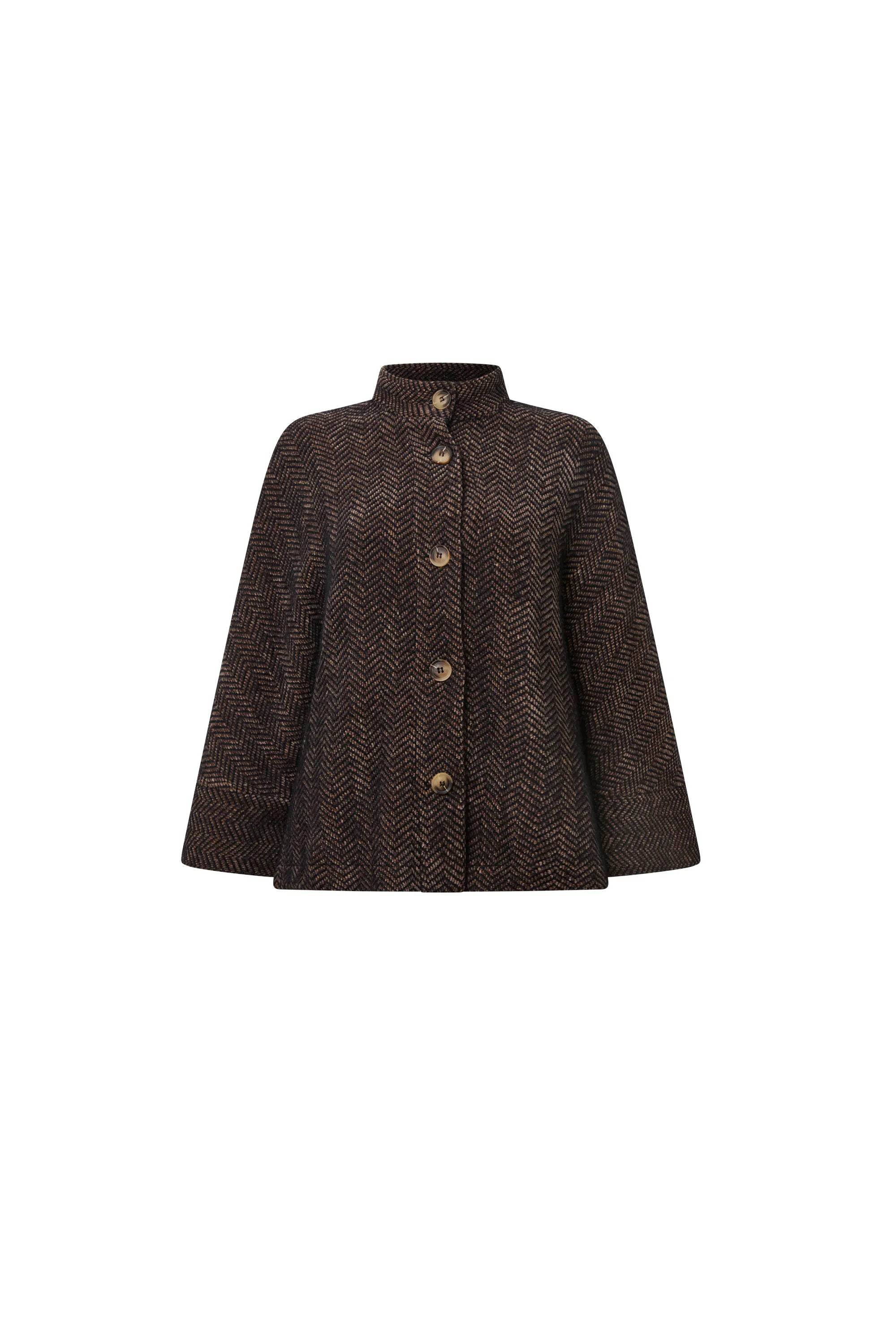 Women's Batwing Brown & Black Jacket | Extra Small | James Lakeland