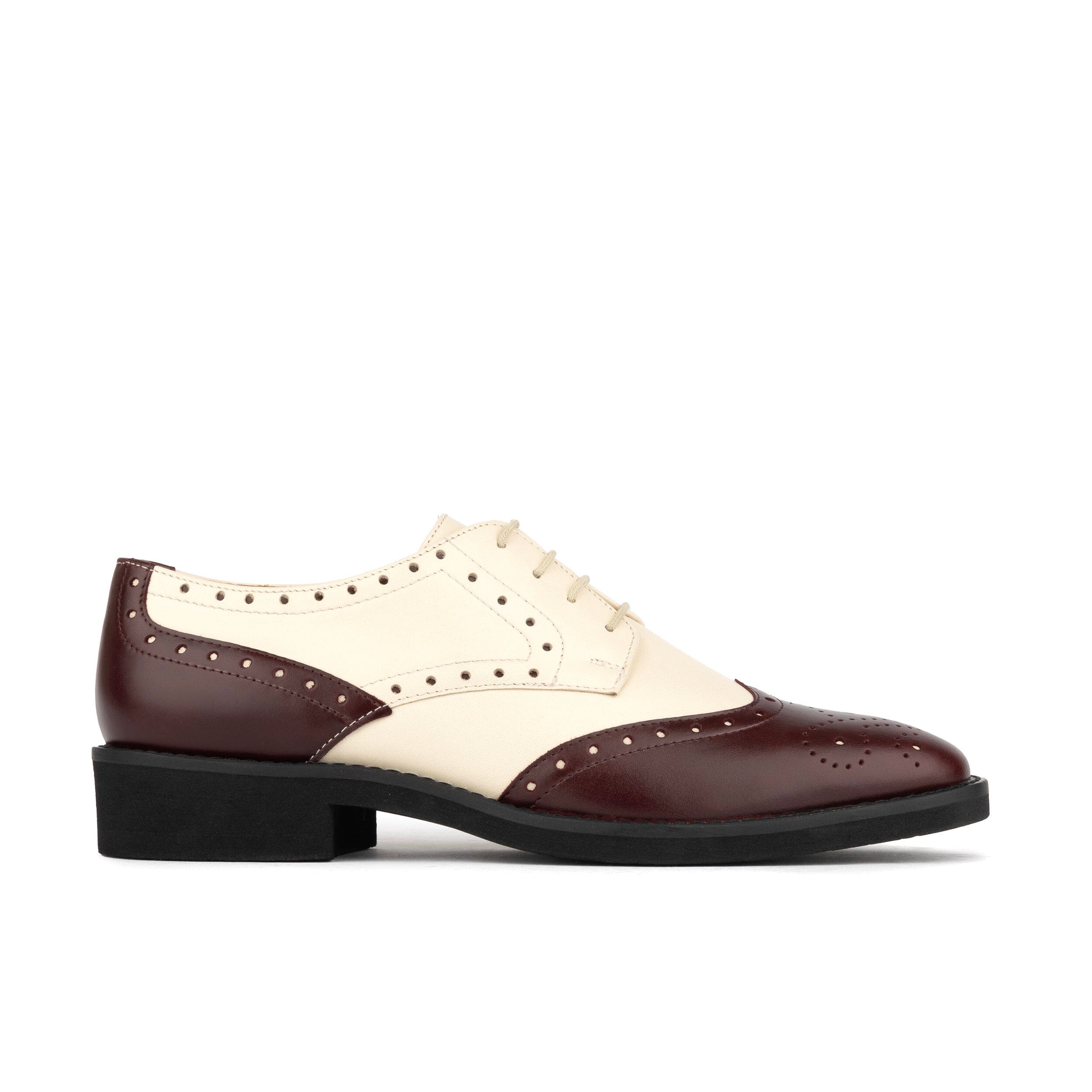 Embassy London Usa Women's Neutrals / Brown Eton - Burgundy & Cream In Brown