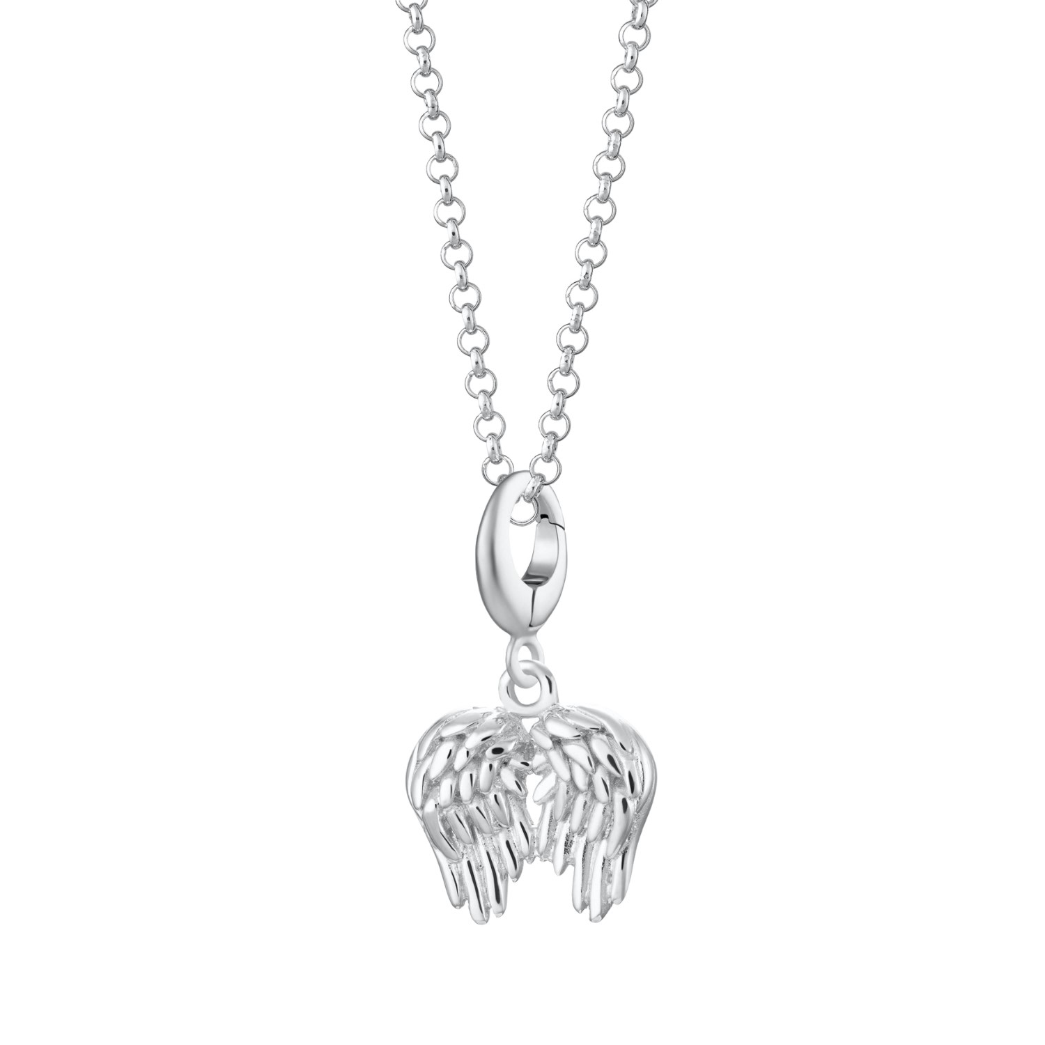 Lily Charmed Women's Sterling Silver Angel Wings Charm Necklace