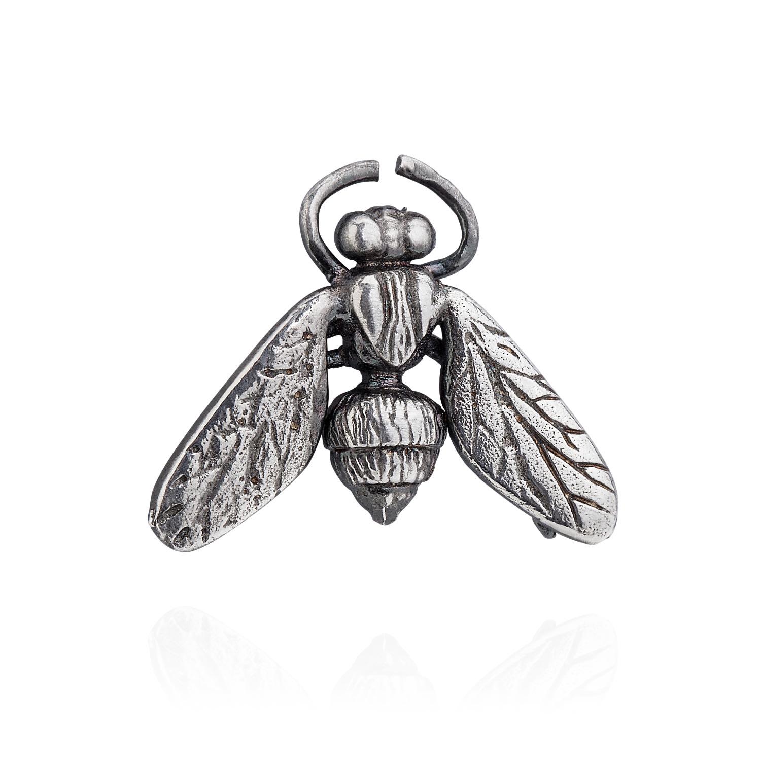 Men’s Silver Hoverfly Lapel Pin Yasmin Everley Jewellery