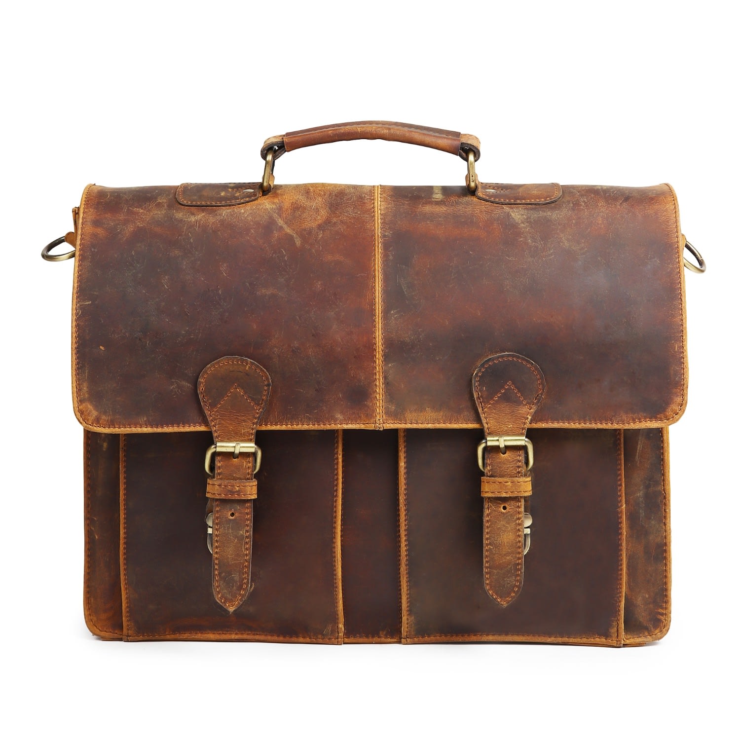 Dötch Leather Men's Brown The Myers Leather Messenger Laptop Bag