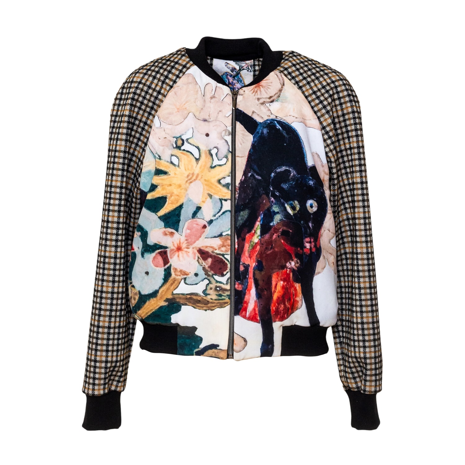 Artista Women's Artist Printed Bomber In Brown
