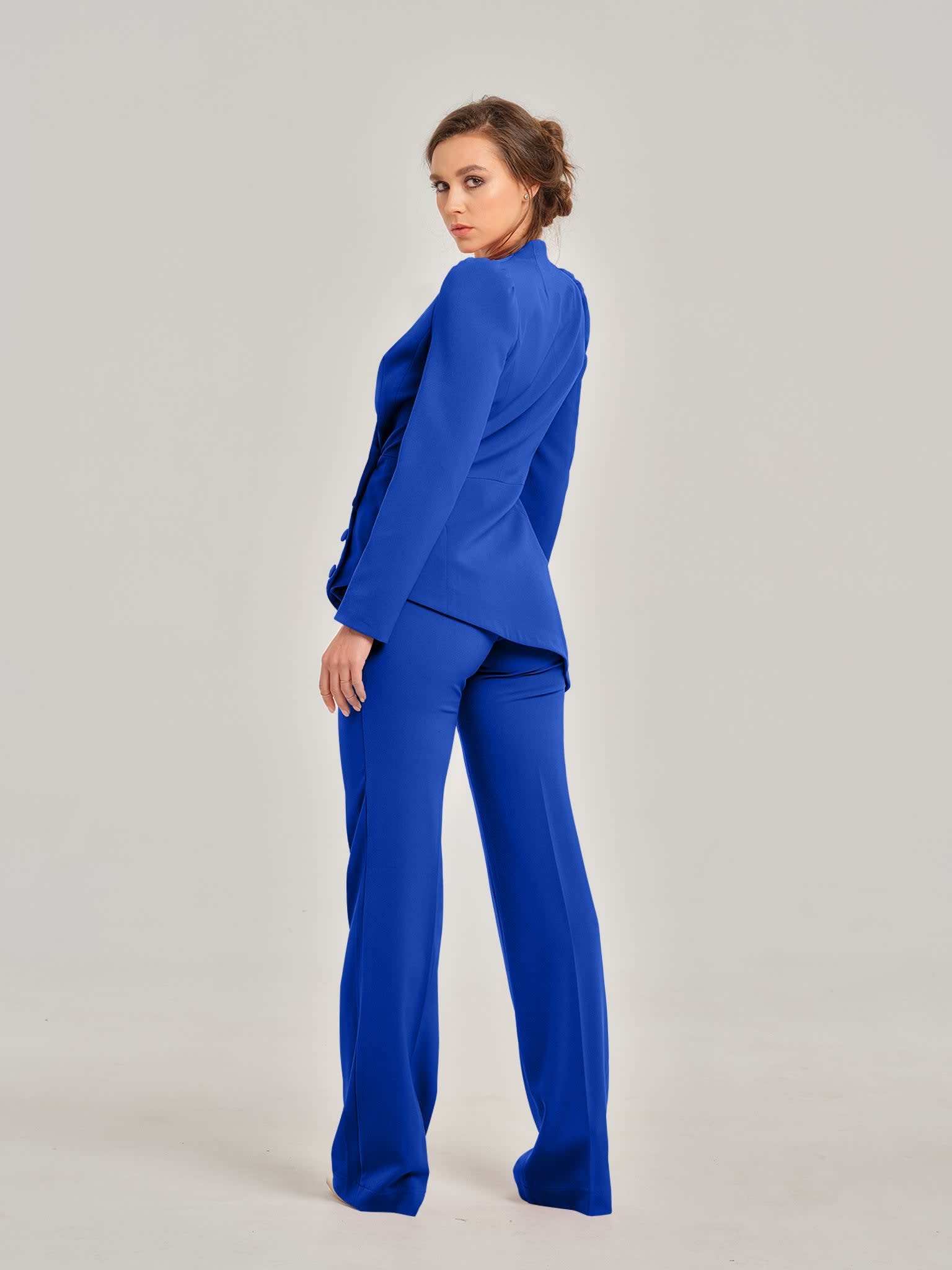 Royal Azure Asymmetric Power Suit, Tia Dorraine