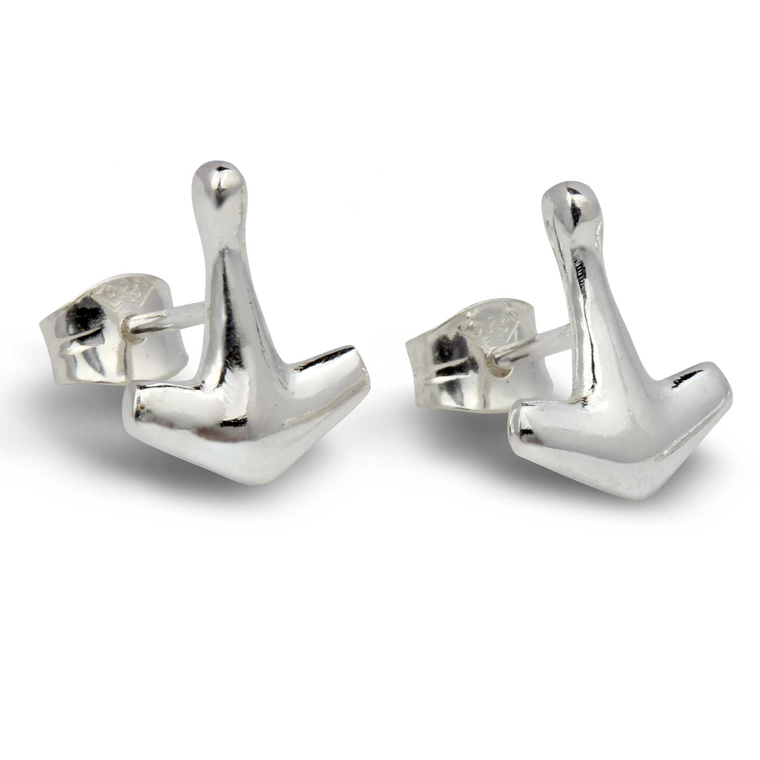 Freya & Thor Of Sweden Women's Arch Earrings - Sterling Silver Min In Silver