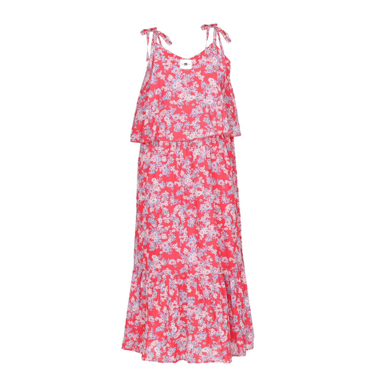 Em & Shi Women's Red Colour Me Love Tie Up Dress In Red