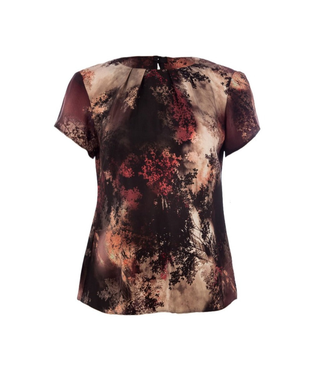 Women’s Short Sleeve Print Top Conquista Fashion Xs