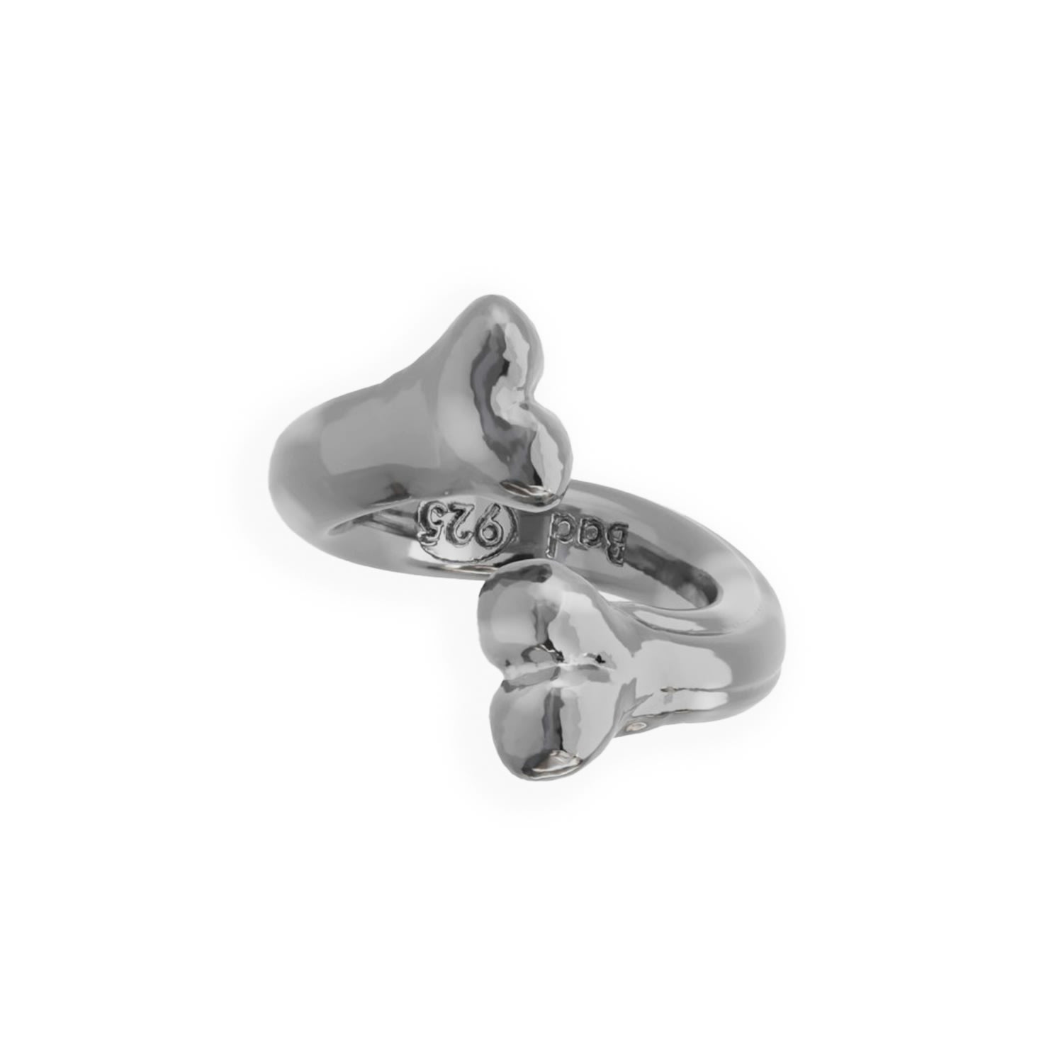 Bad Without Reason Men's Bone Wrap Ring - Sterling Silver