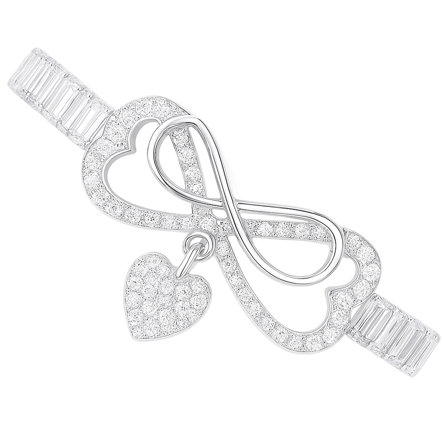 The Gala Women's Silver Eternal Love Bracelet In Silver