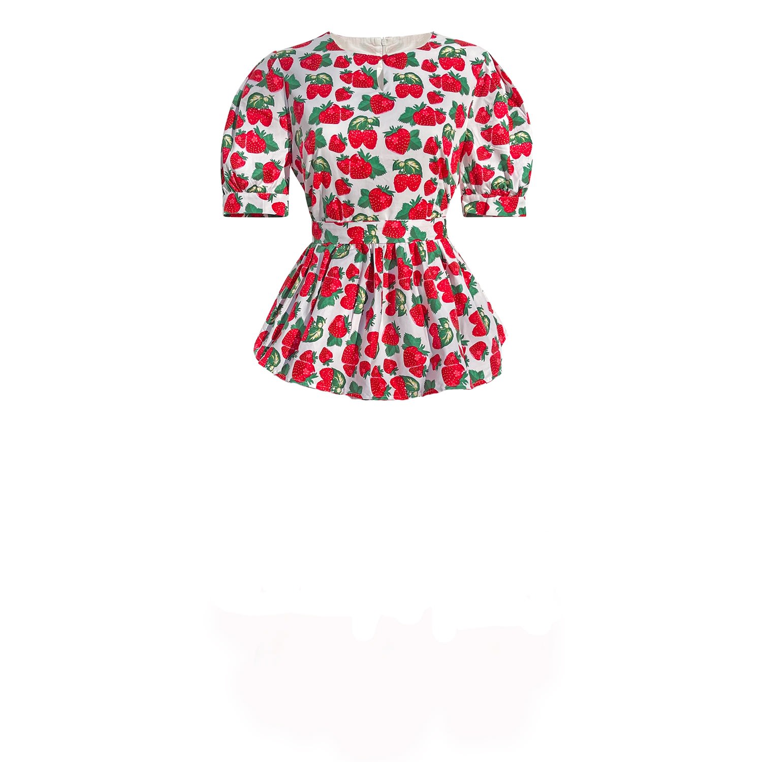 Madeleine Simon Studio Women's Swedish Strawberry Haus Top In Red