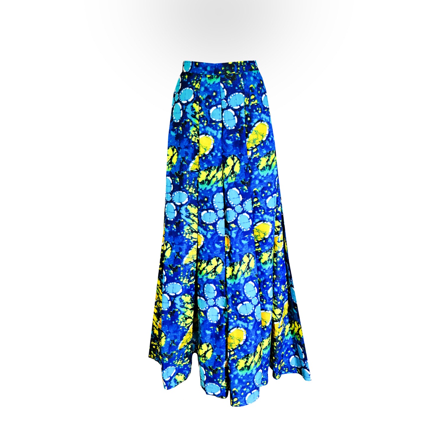Chuks Collins Women's Blue / Green Ajah Collection-adire Allure Wide Leg Pants
