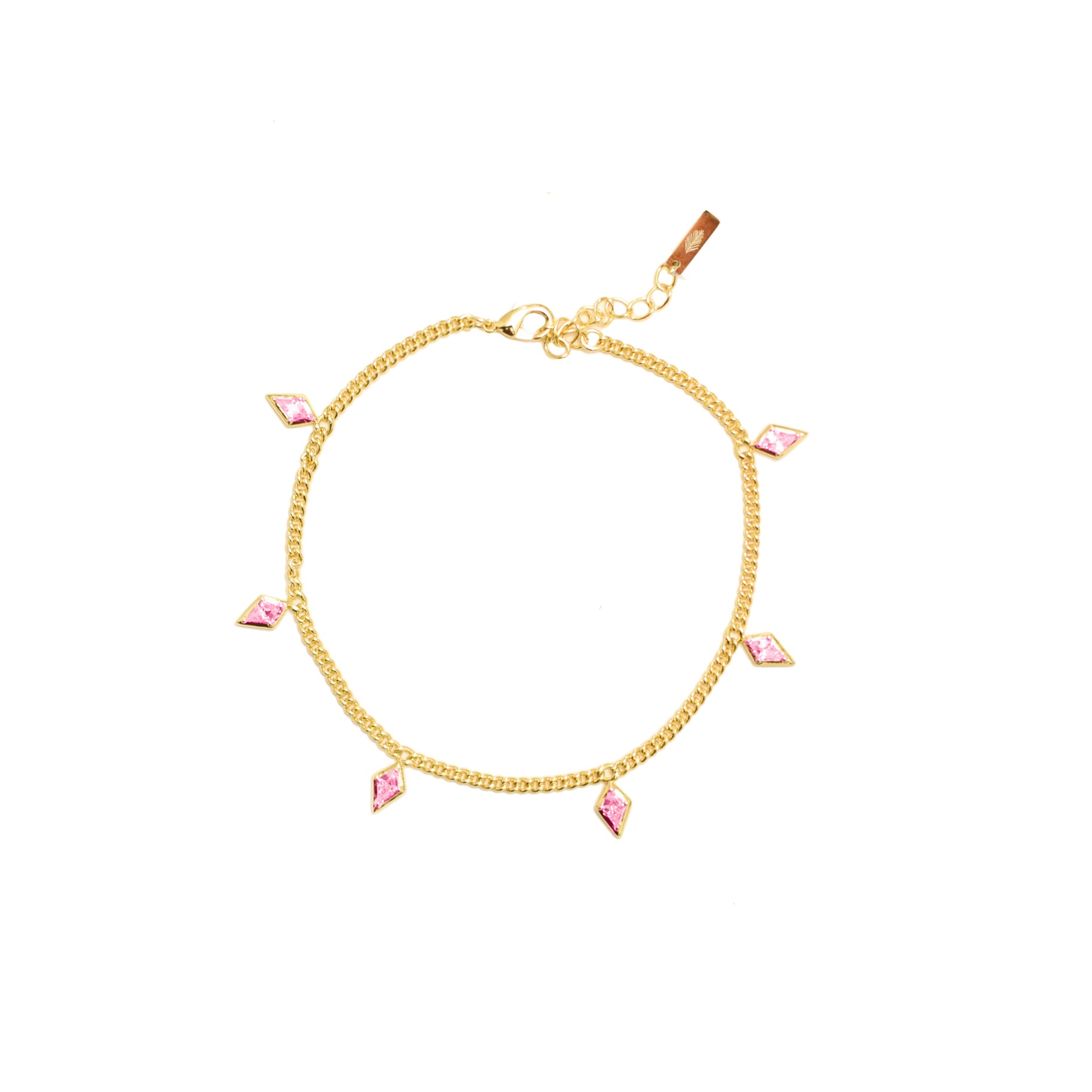 Women’s Crystal Kite Bracelet - Pink Crystal Adriana Pappas Designs