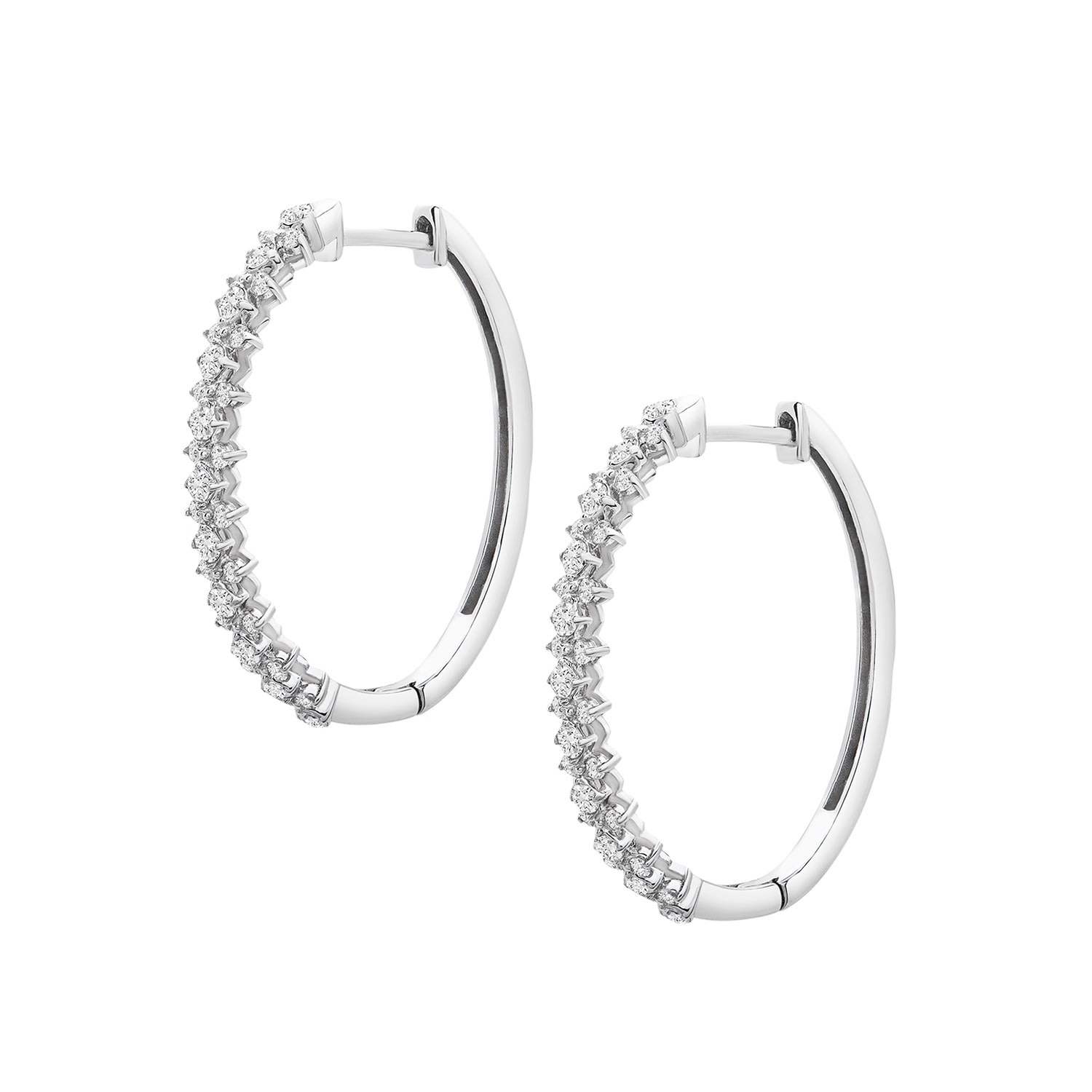 Miki & Jane Women's Silver Eze Diamond Hoop Earrings In Silver