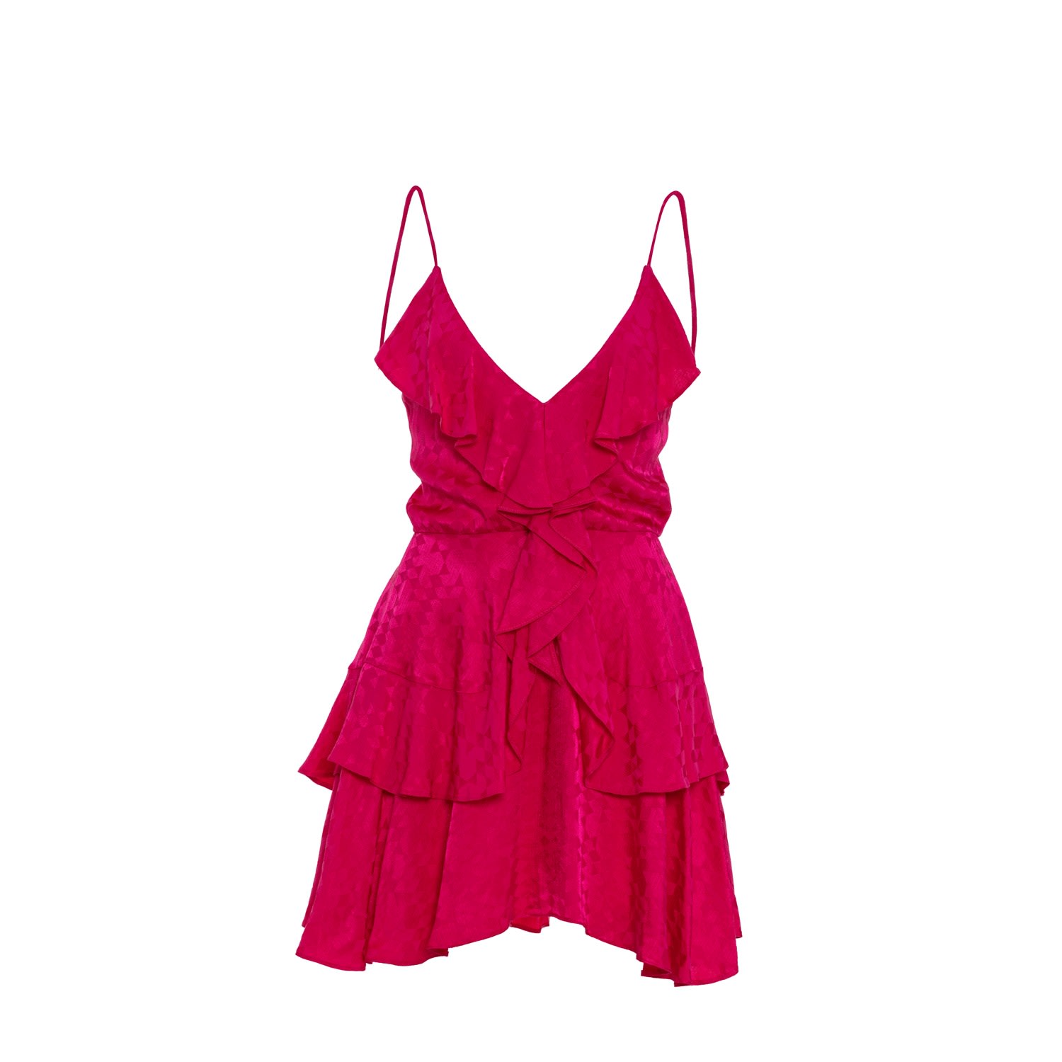 Fickle Hearts Women's Pink / Purple Pixie Hot Pink Mini Playfull Summer Dress In Pink/purple