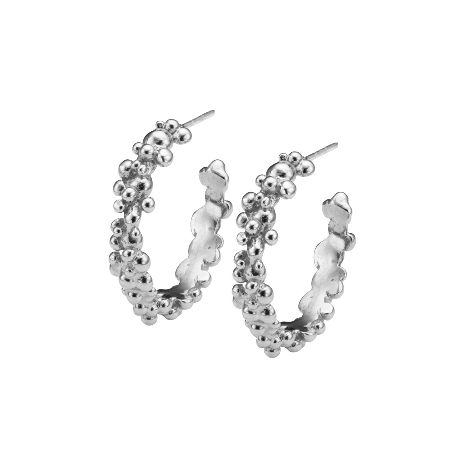 Eva Remenyi Women's Céleste Deux Hoop Earrings Silver In Metallic