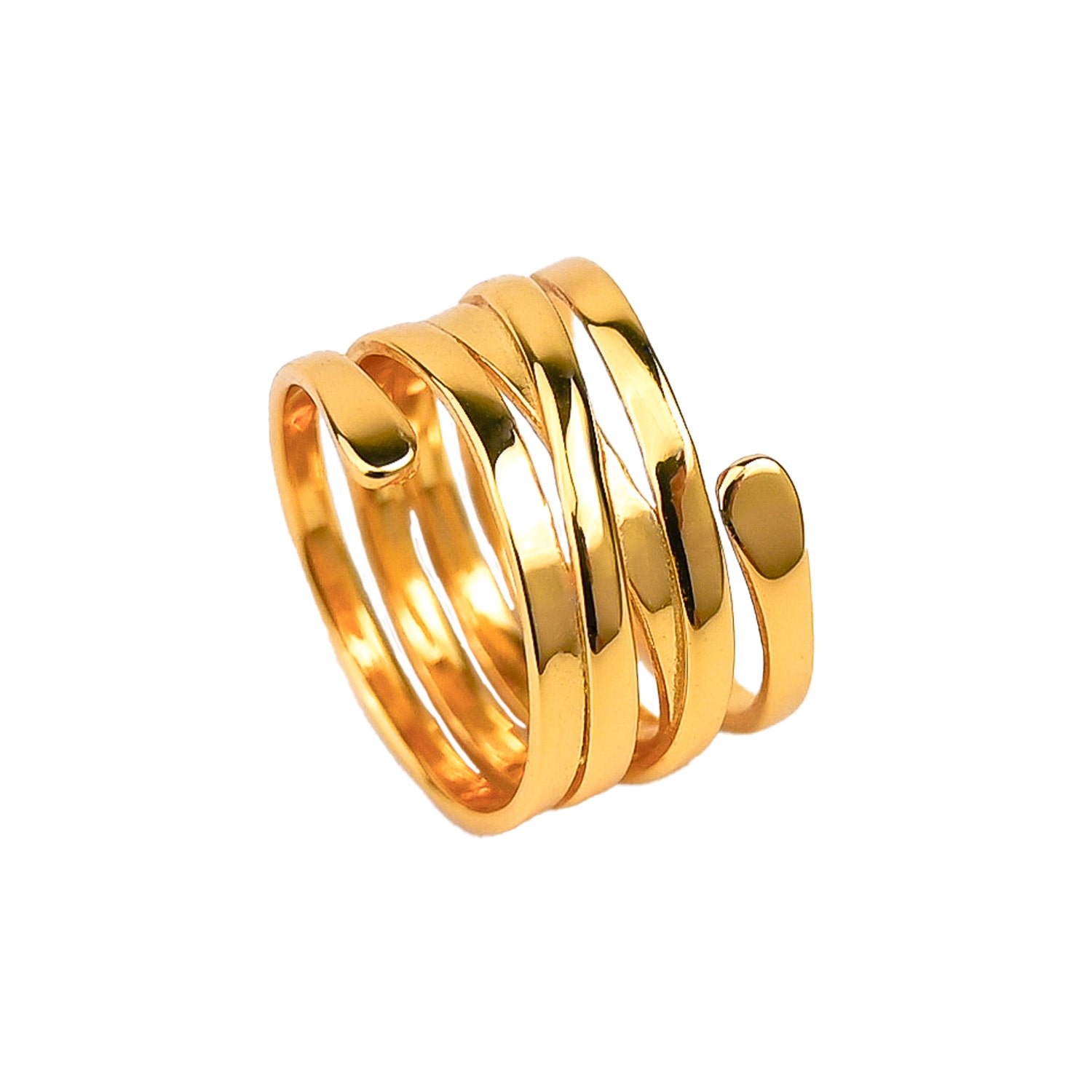 Women&rsquo;s Gold Bold Wrap Ring | Zynnia Collective