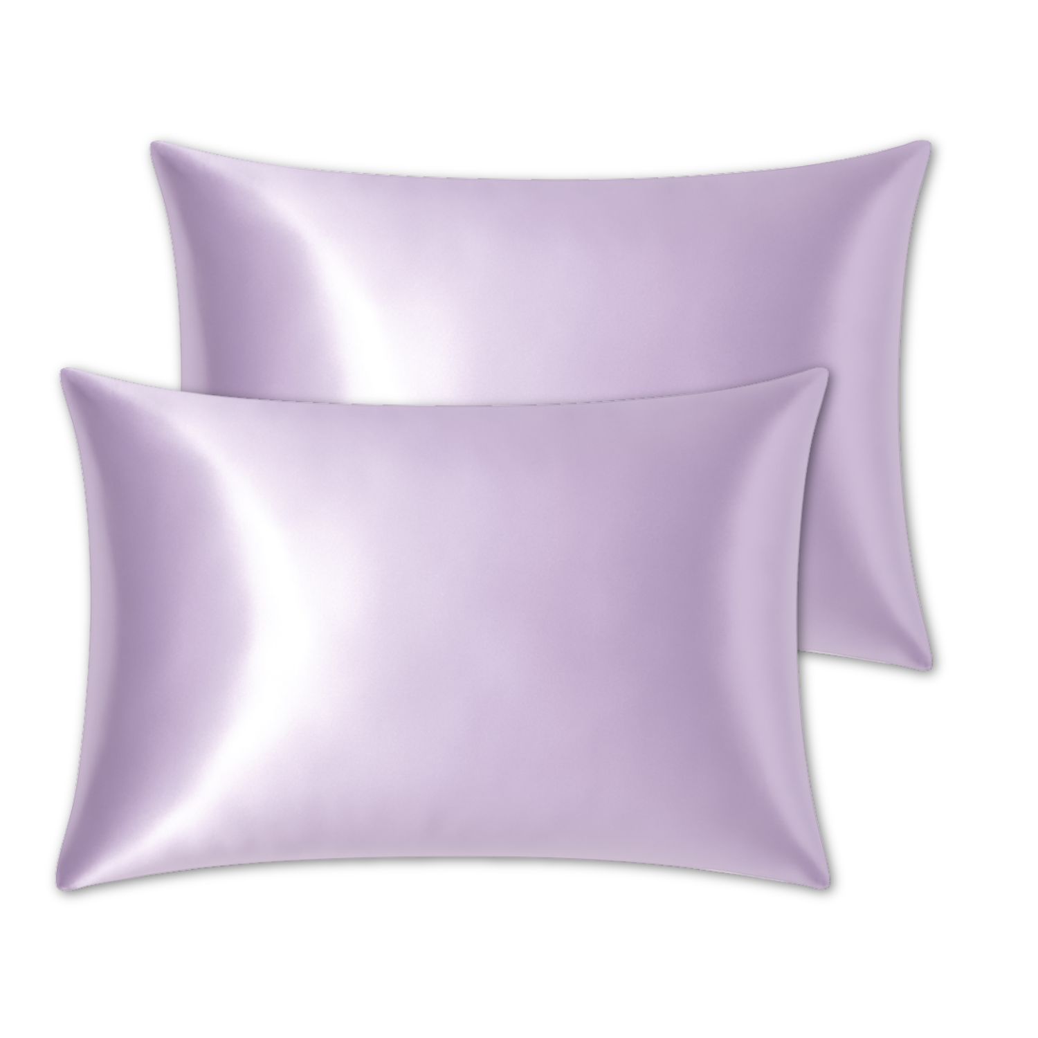 Hi Silk Thistle Purple Glacé Mulberry Silk Pillowcase Set Of Two - Twenty Five Momme