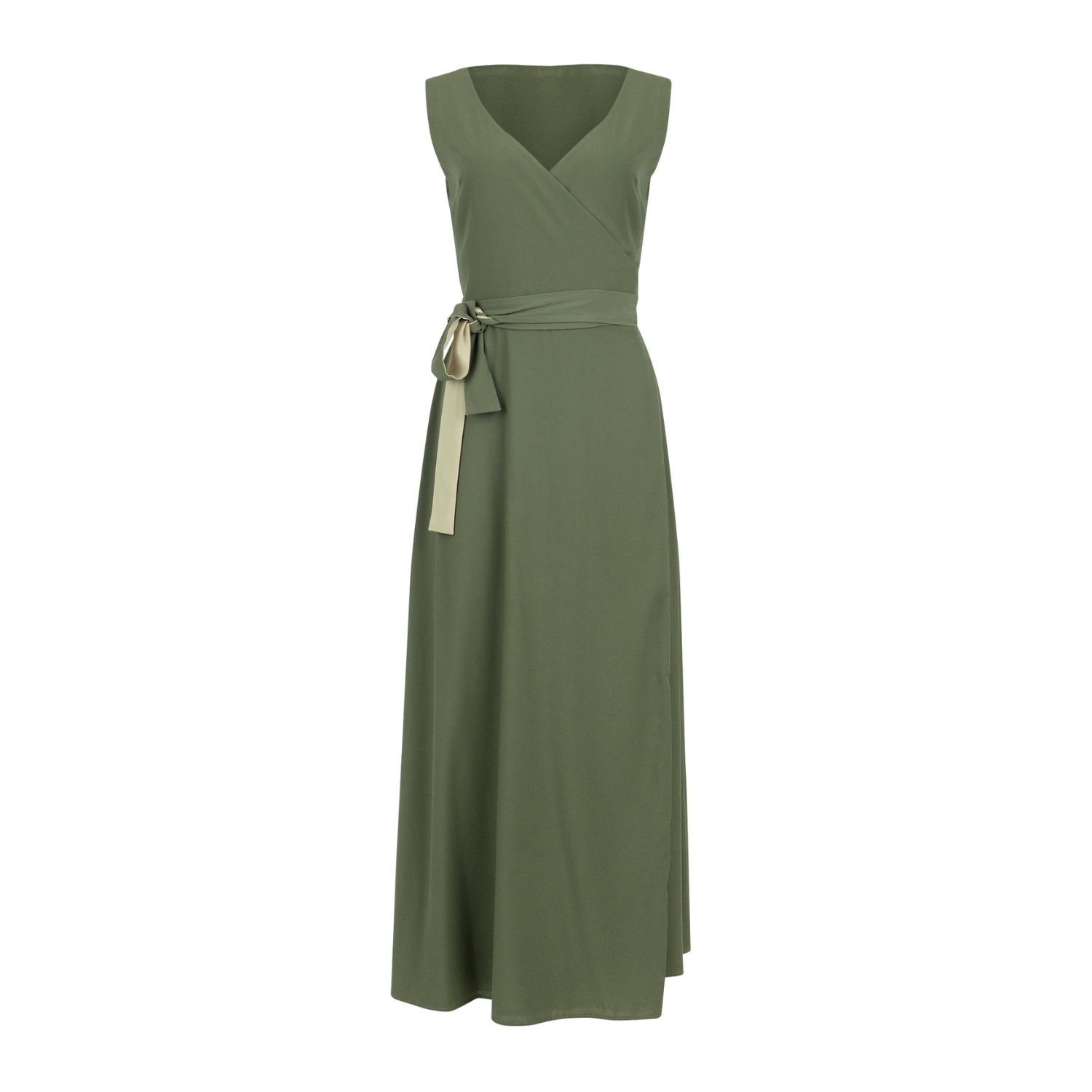 Mary Dickow Women's Neutrals / Green Malaika Dress In Green