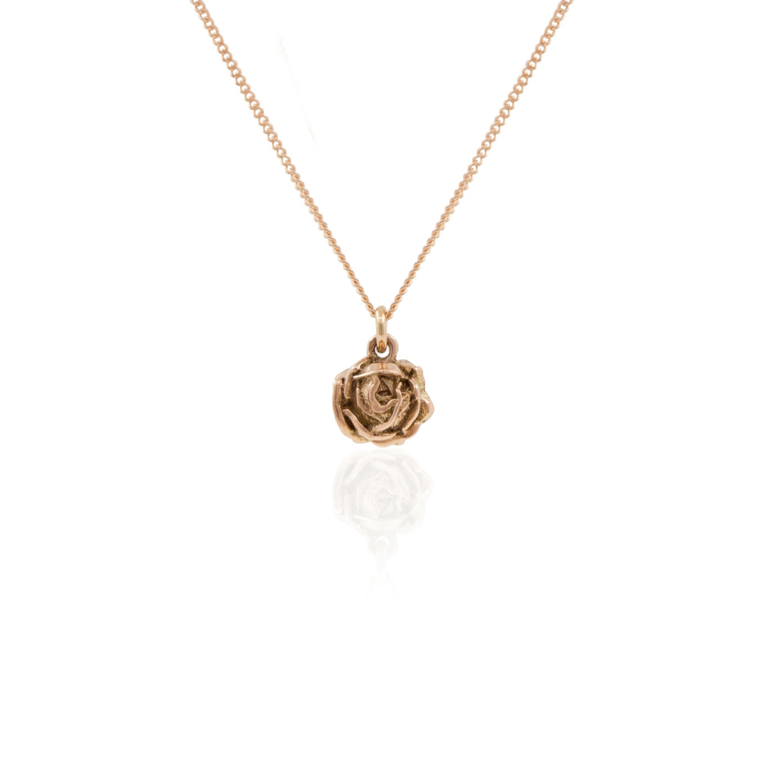 Women’s Rose Necklace - Rose Gold Vermeil Lee Renee