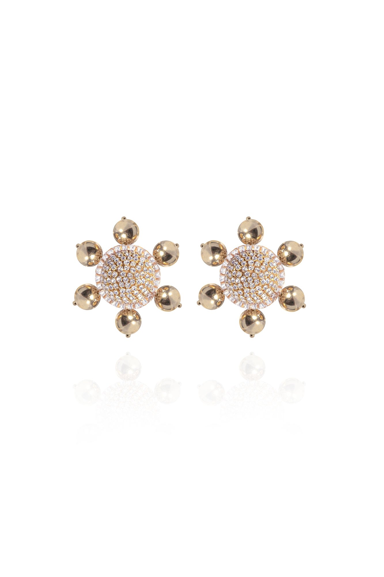 Women’s Jolie Clip-On Earrings In Glam Gold Saule Label