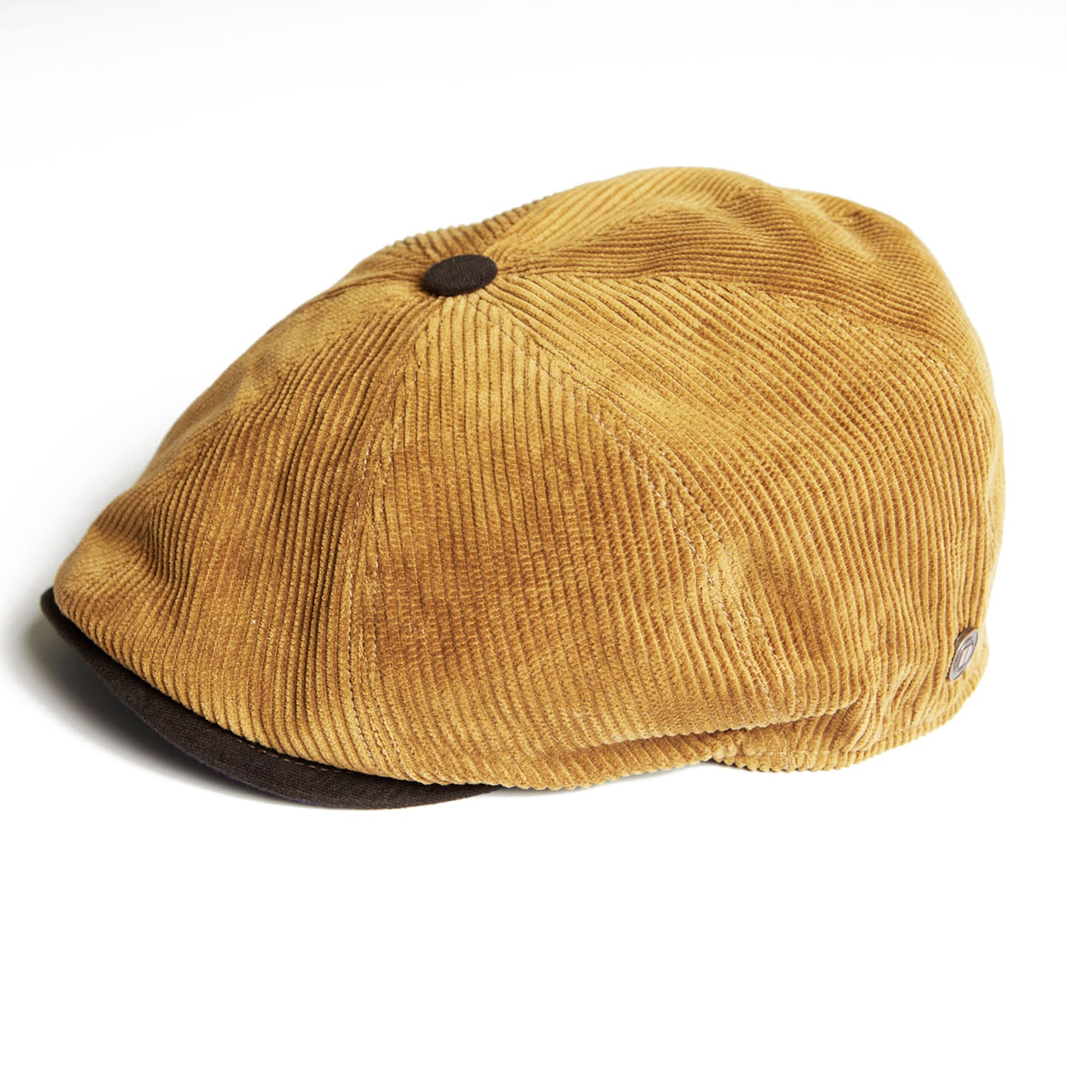 Men’s Yellow / Orange Arlo Camel Corduroy Bakerboy Cap 60Cm Dasmarca Hats