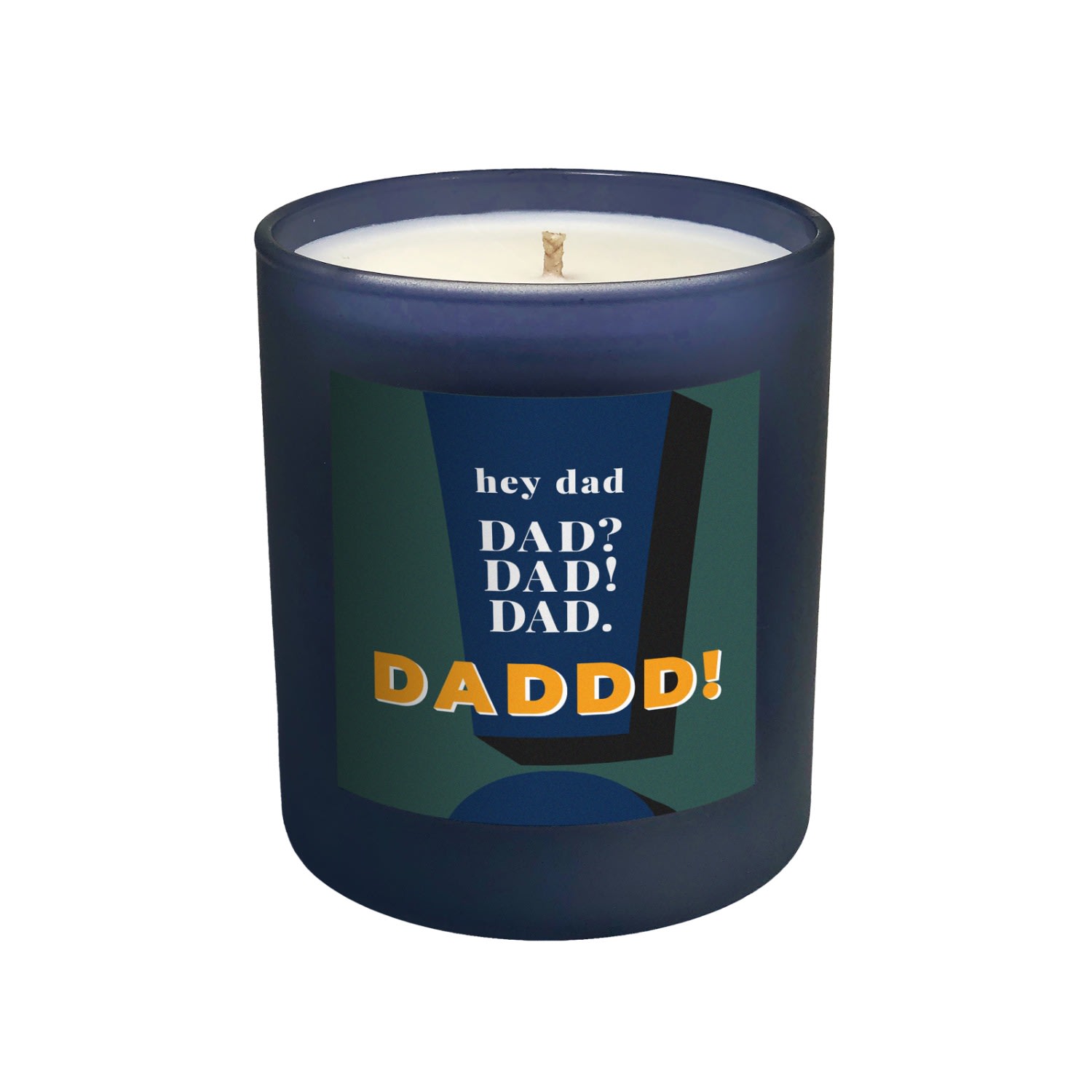 Little Karma Co. Ltd Blue / Green / Black Hey Dad Gift - Juniper Midi Refillable Candle In Multi