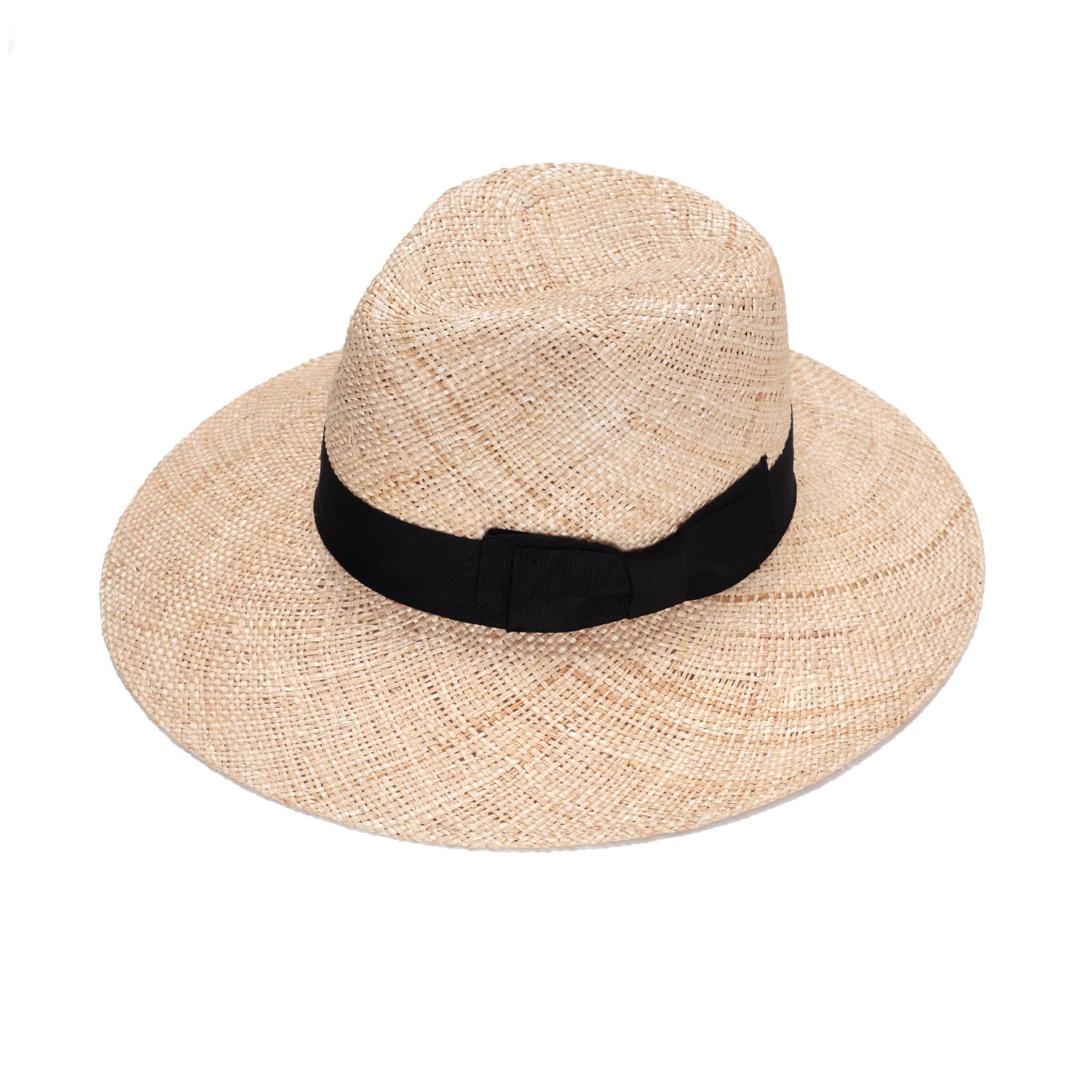 Women’s Neutrals Wide Brim Straw Fedora Hat Large Justine Hats