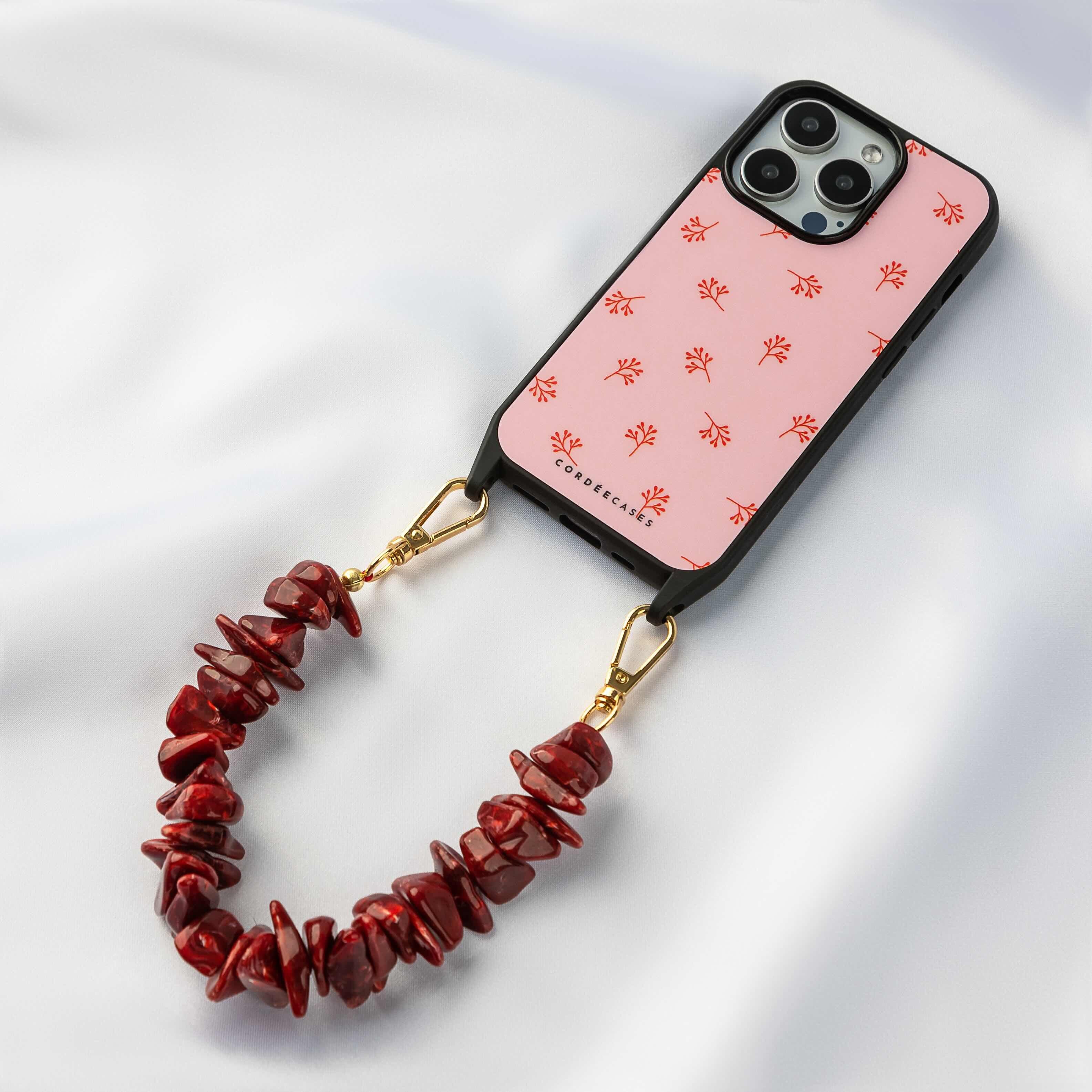 Cordée Cases Pink / Purple / Red Coral Cove Phone Chain Set Magsafe In Pink/purple/red