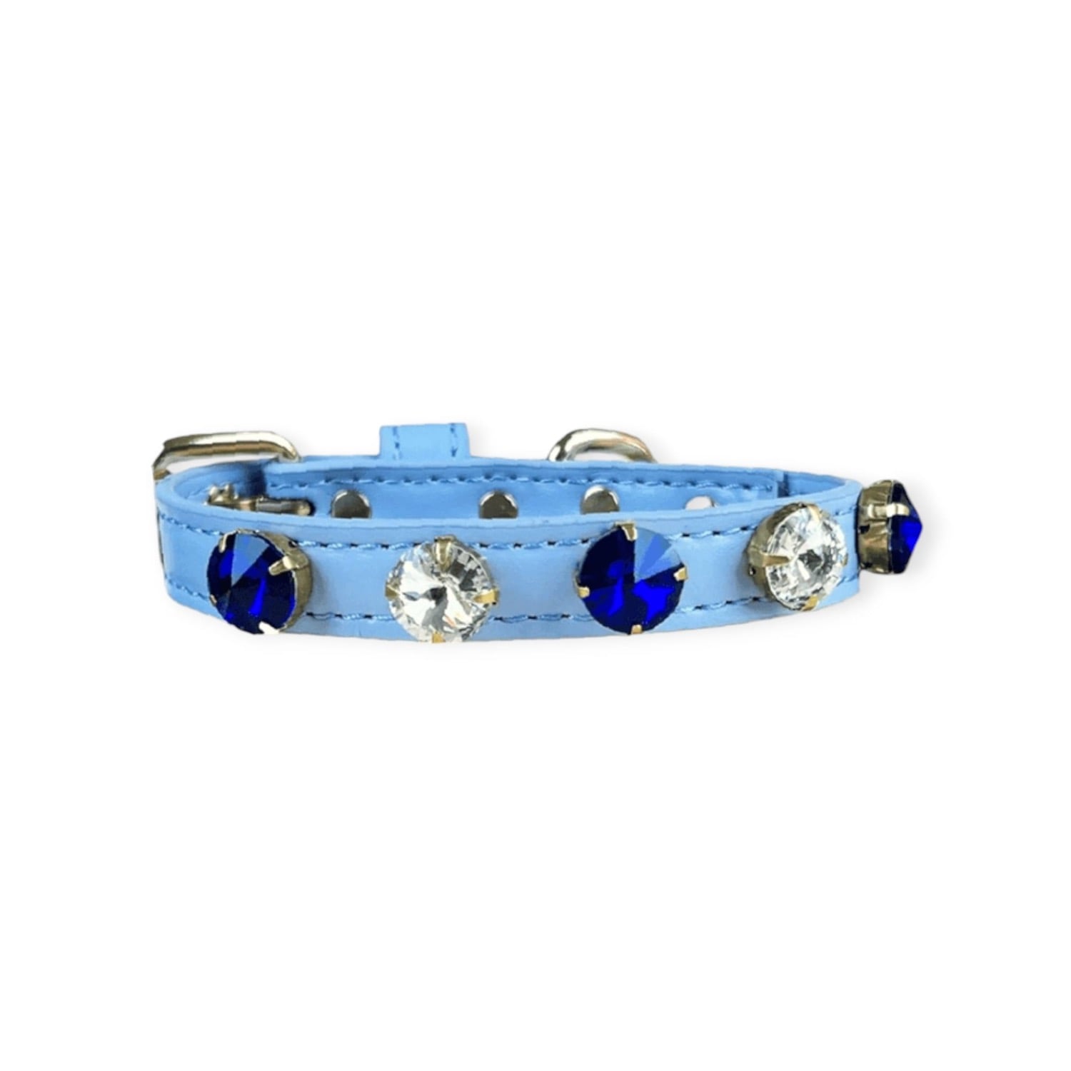 Swarovski Blue Dog Collar | Extra Small | Makpaws