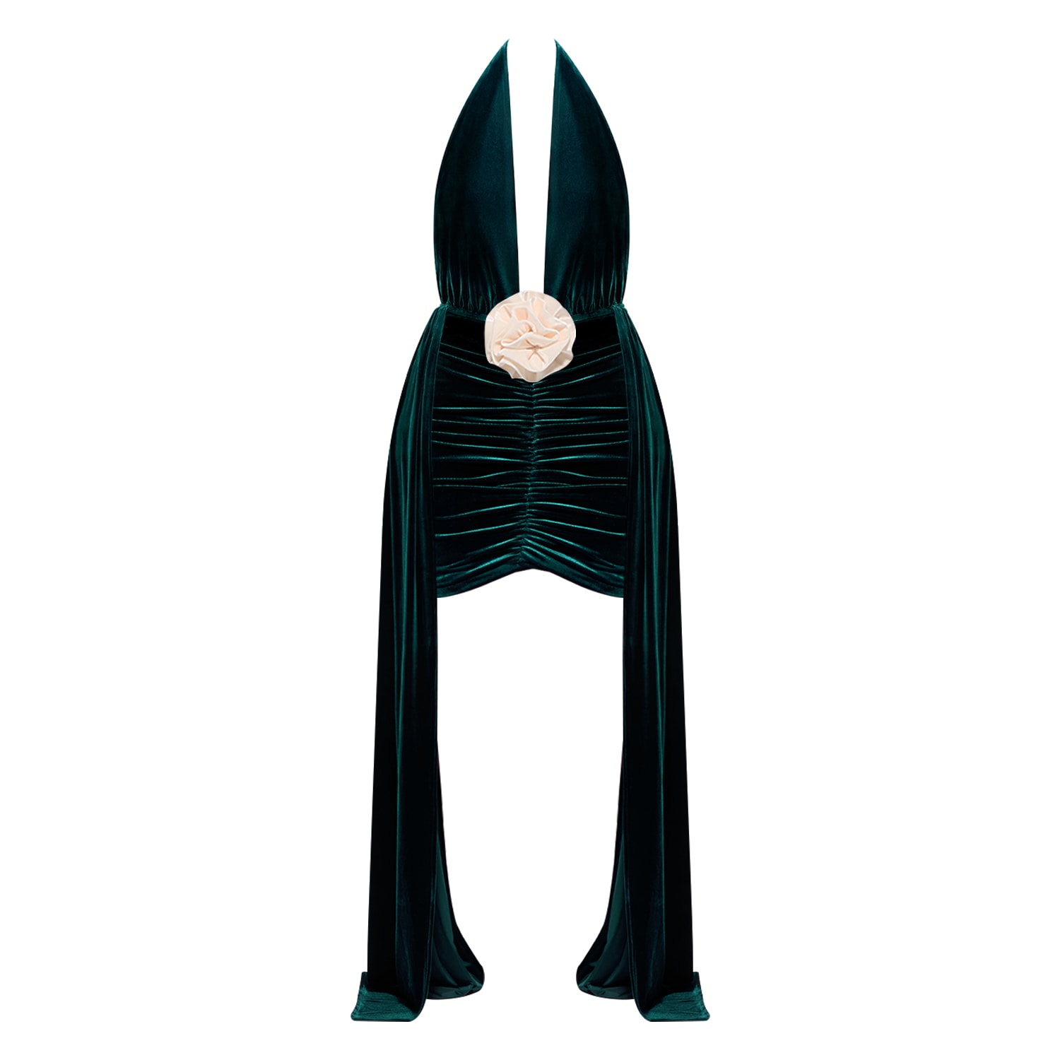 Nur Karaata Women's The Heiress Green Mini Dress In Green