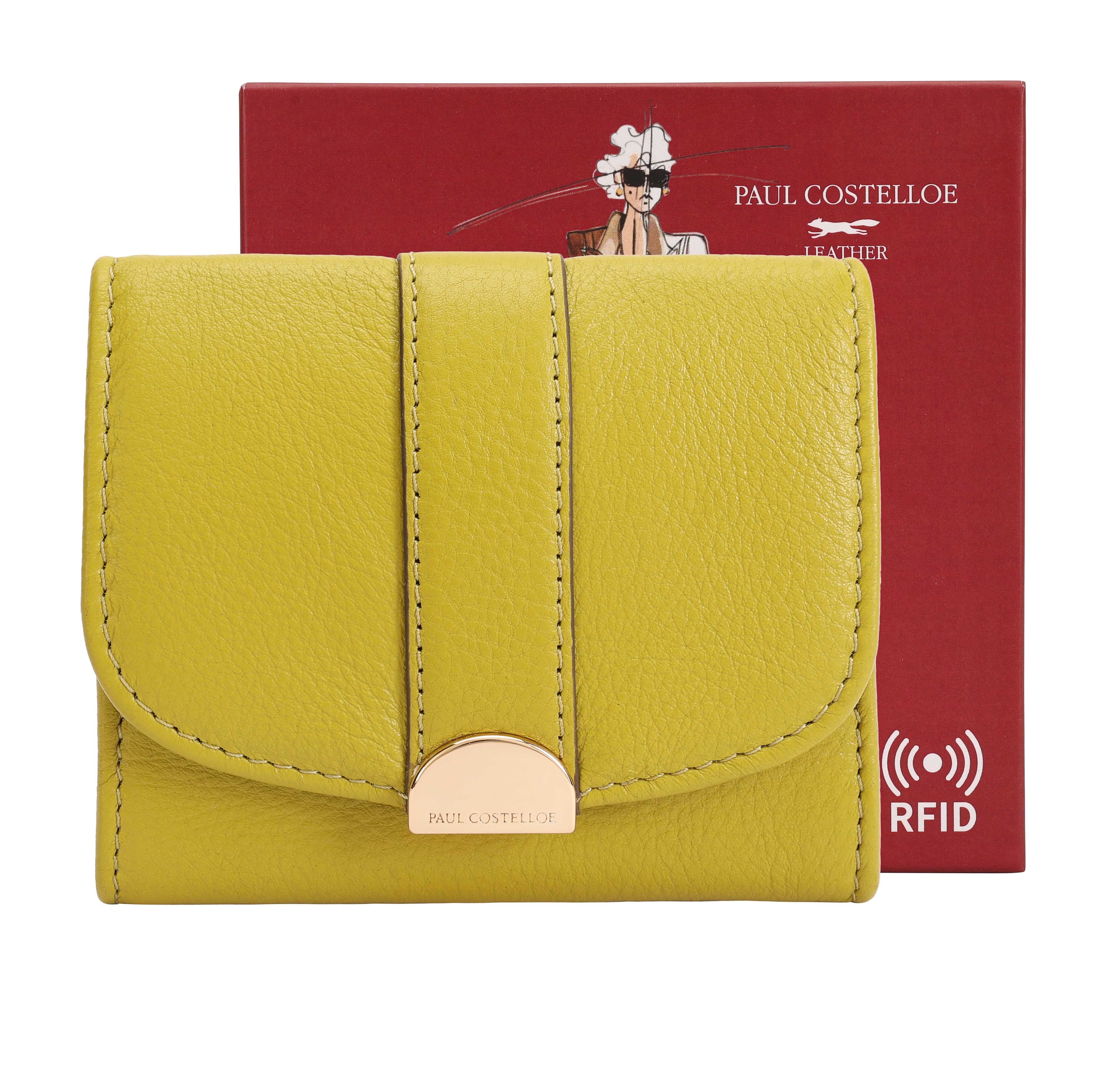 Women's Lovel Leather Purse - Green | One Size | Paul Costelloe