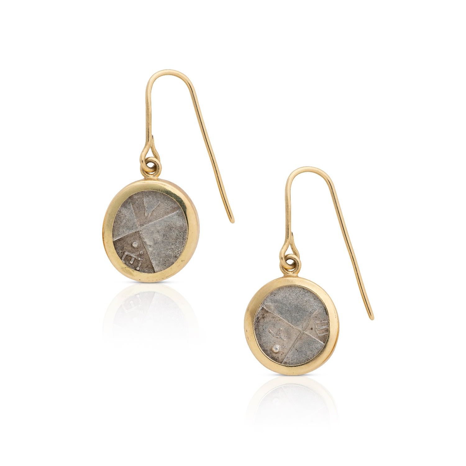 Women’s Silver / Gold Thrace Hemidrachm Earrings Kallos Fine Jewellery