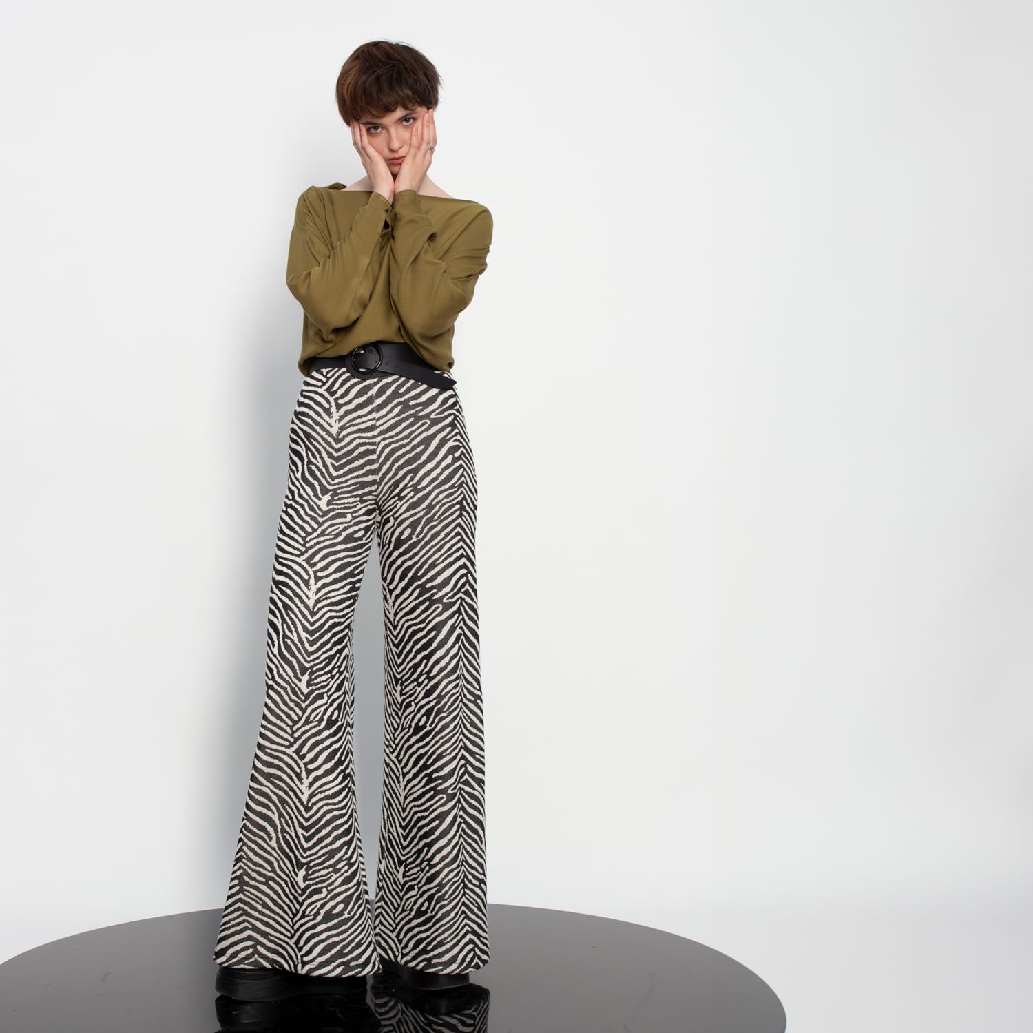 High Waist Jacquard Pants | gaffer&fluf | Wolf & Badger