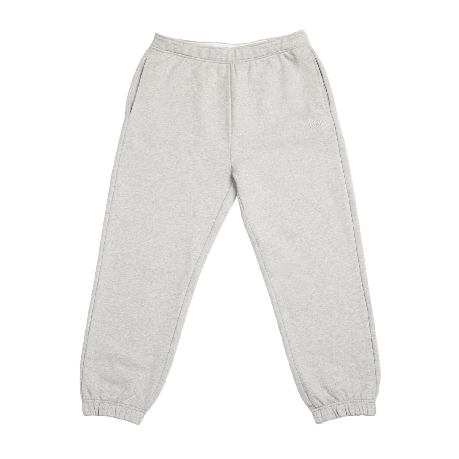 Women’s Blue / White / Grey Organic Cotton Monogram Sweatpant - Grey Extra Large Rest & Relax