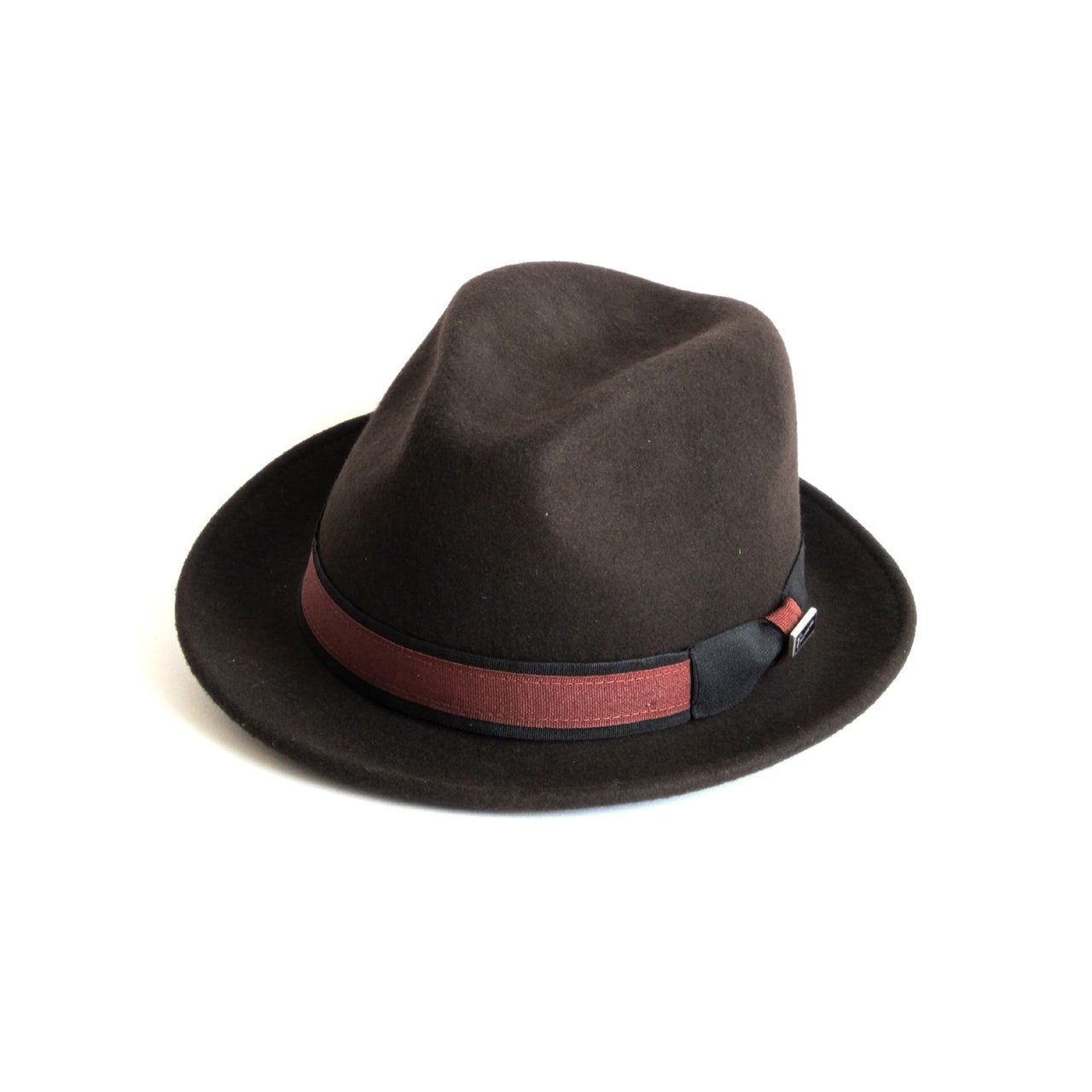 Men’s Robin Coffee Brown Wool Felt Two Tone Trilby Fedora Hat 61Cm Dasmarca Hats