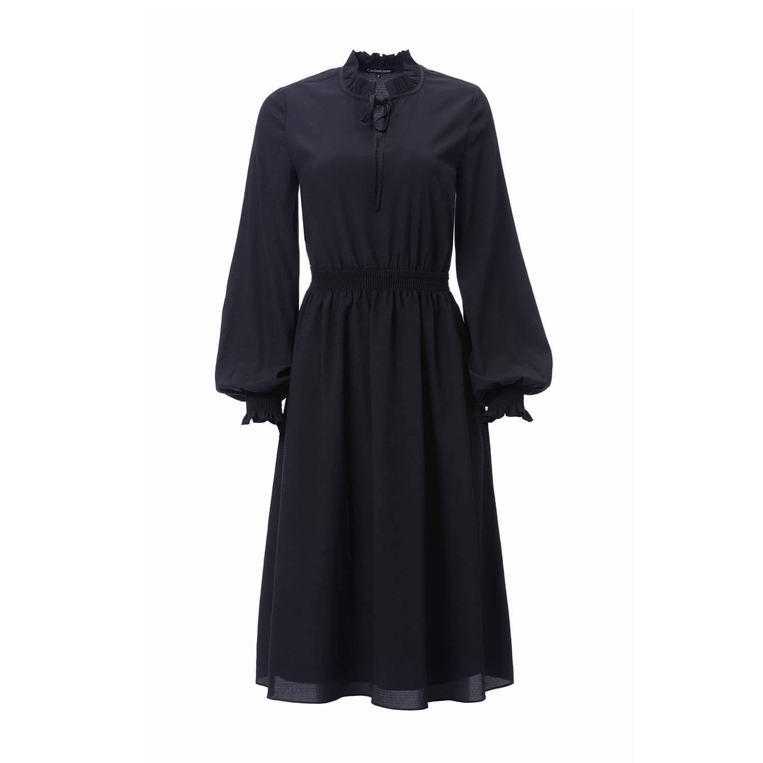 chinese dress ladies Anne Klein Smocked Maxi Dress