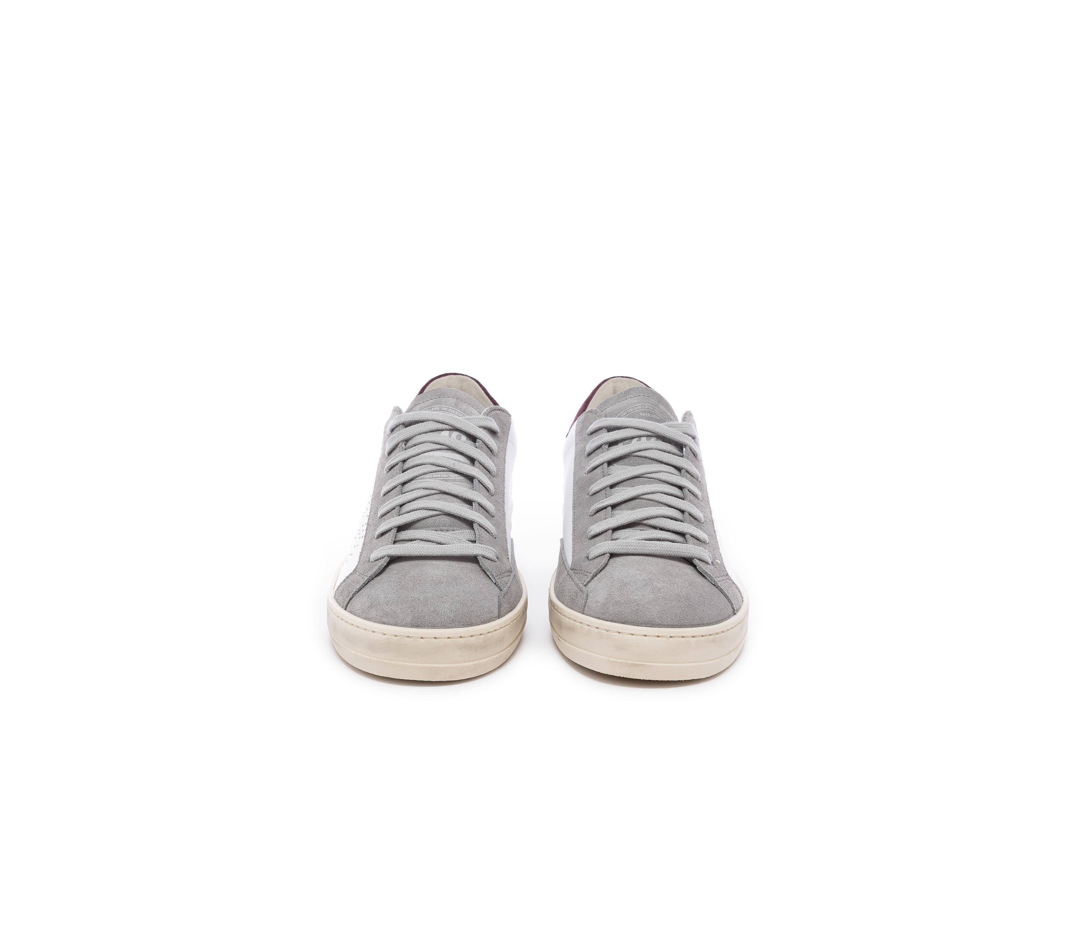 SEE SEE BOOTLEG CREW【GREY/BURGUNDY】 L John White/ Burgundy Sneaker | P448 | Wolf & Badger