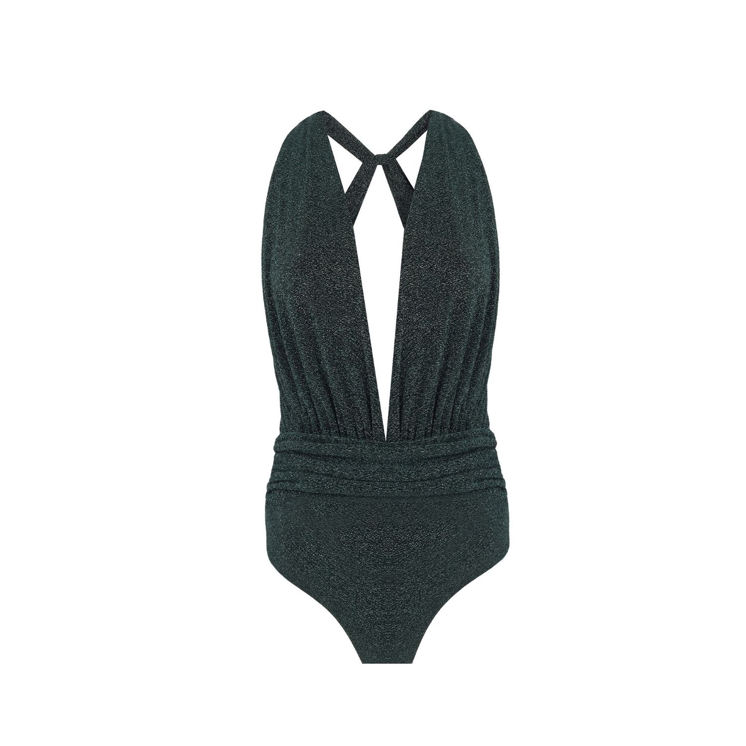 Nur Karaata Women's Susi Sparkle Green Swimsuit In Green